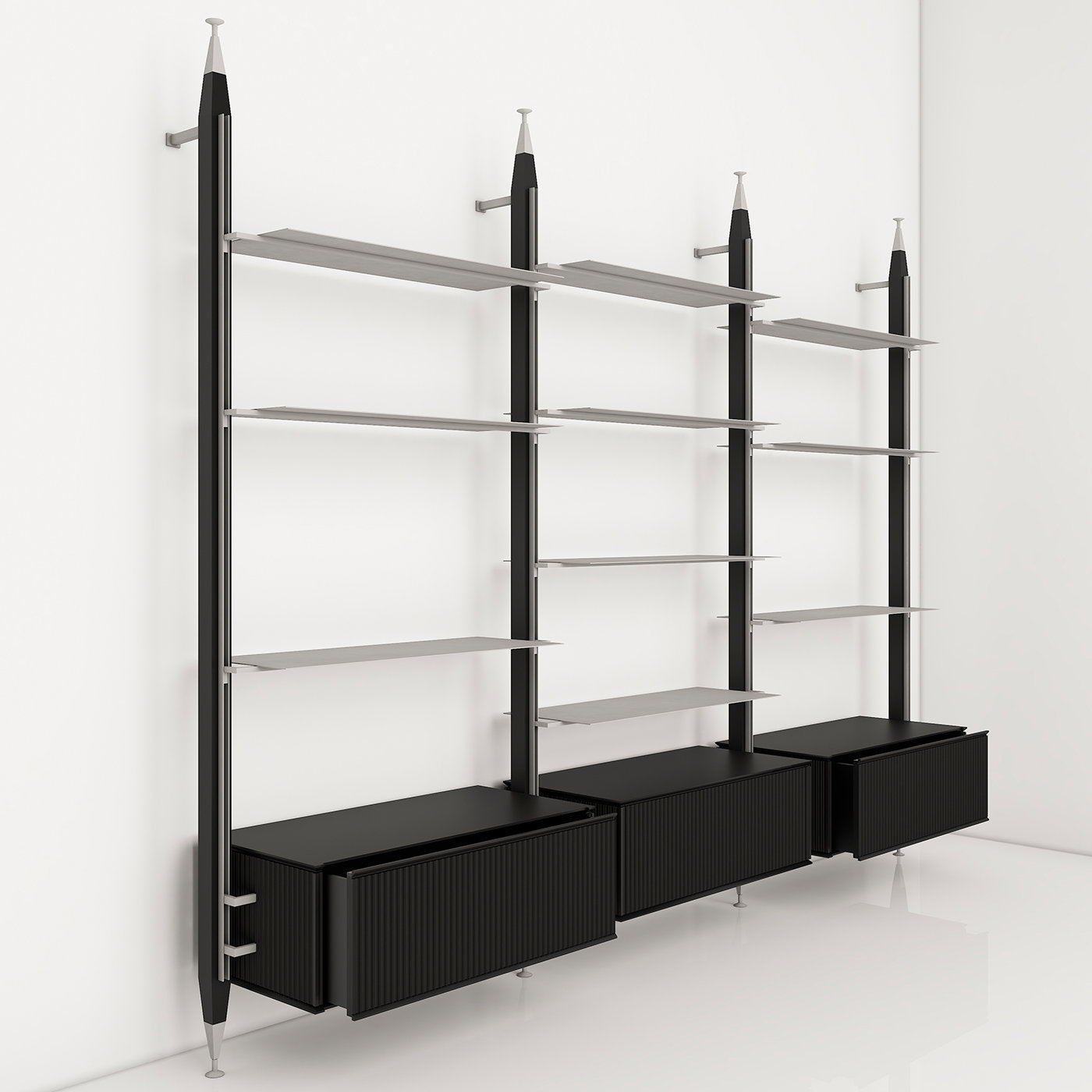 Black Modular Bookcase - Alternative view 1