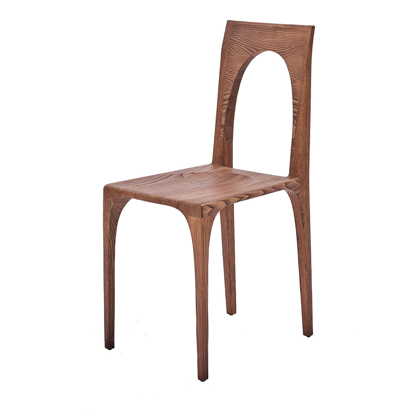 Gio Set of 2 Walnut Stained Chairs  - Main view