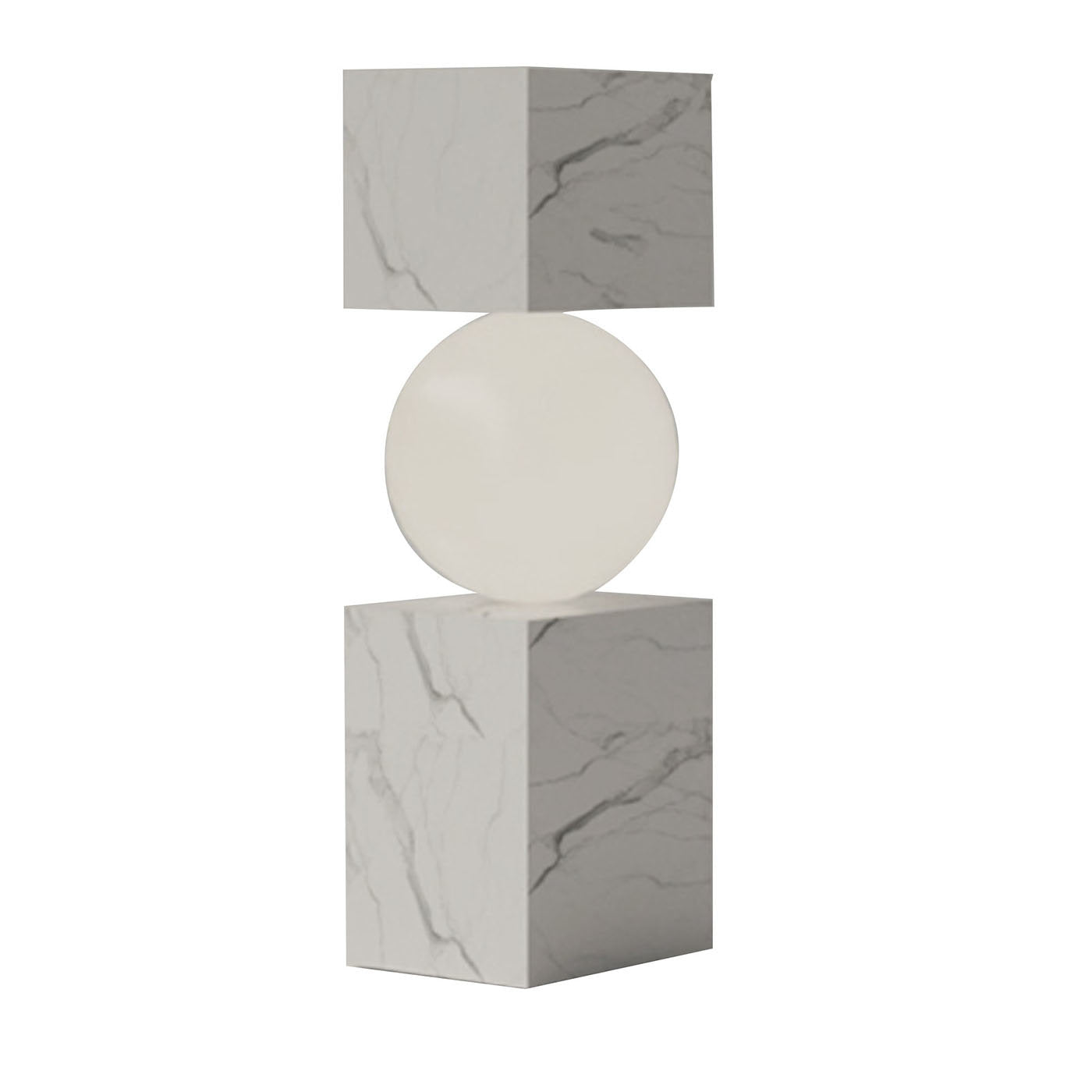 CS Table Lamp in Carrara Marble by sid&sign - Main view