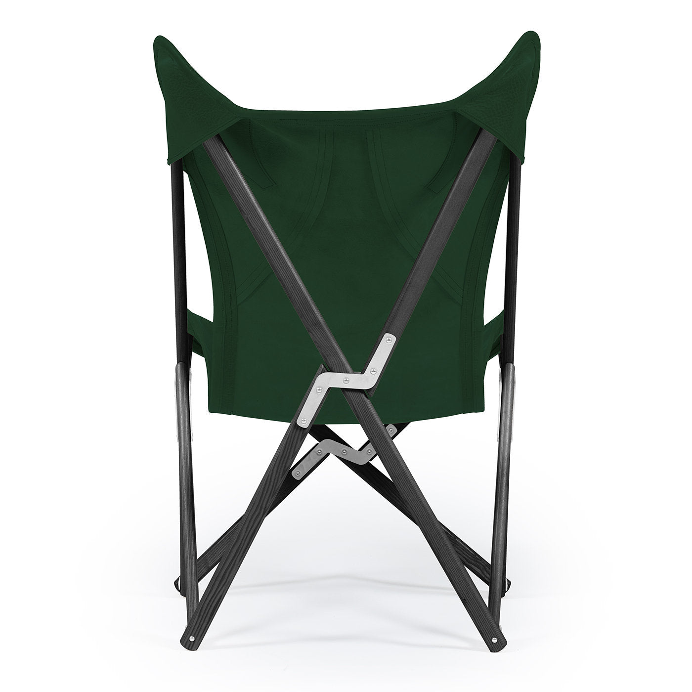 Tripolina Armchair in Green Leather - Alternative view 2