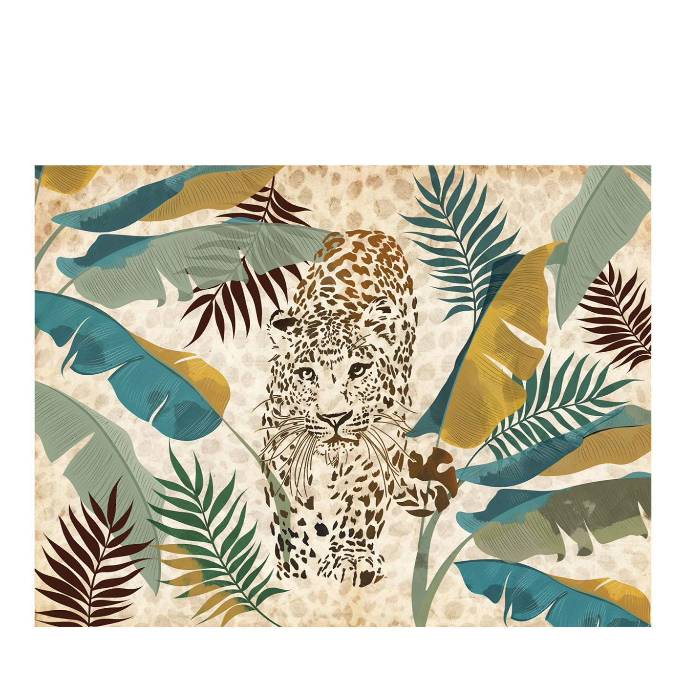 Leopard Blue Nature Wallpaper - Main view