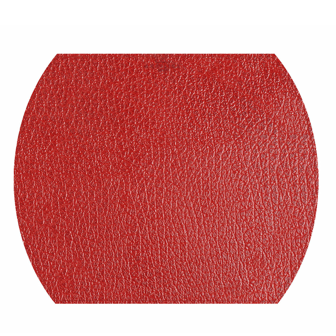 Tanzania Medium Set of 2 Red Leather Placemats - Alternative view 1