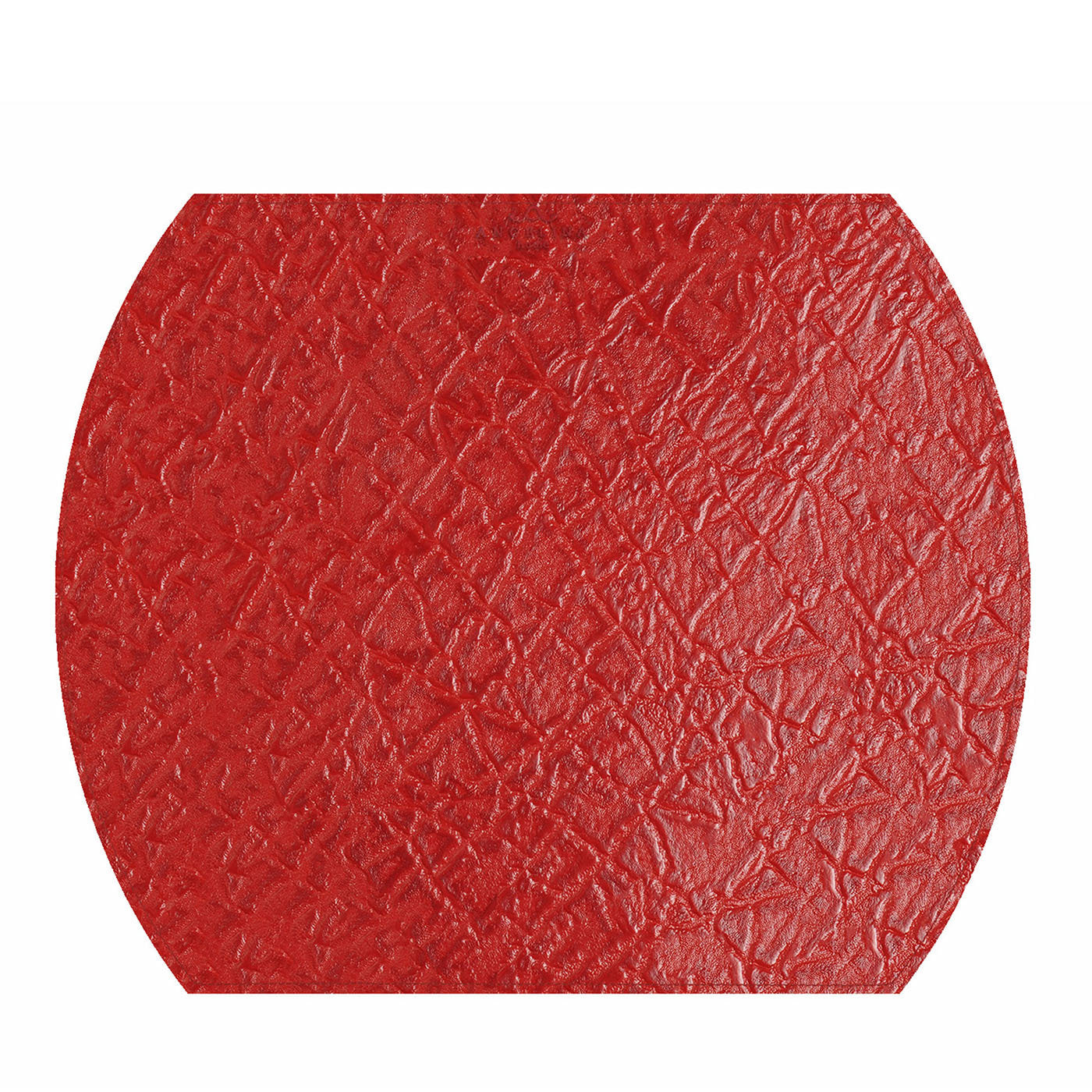 Tanzania Medium Set of 2 Red Leather Placemats - Alternative view 2