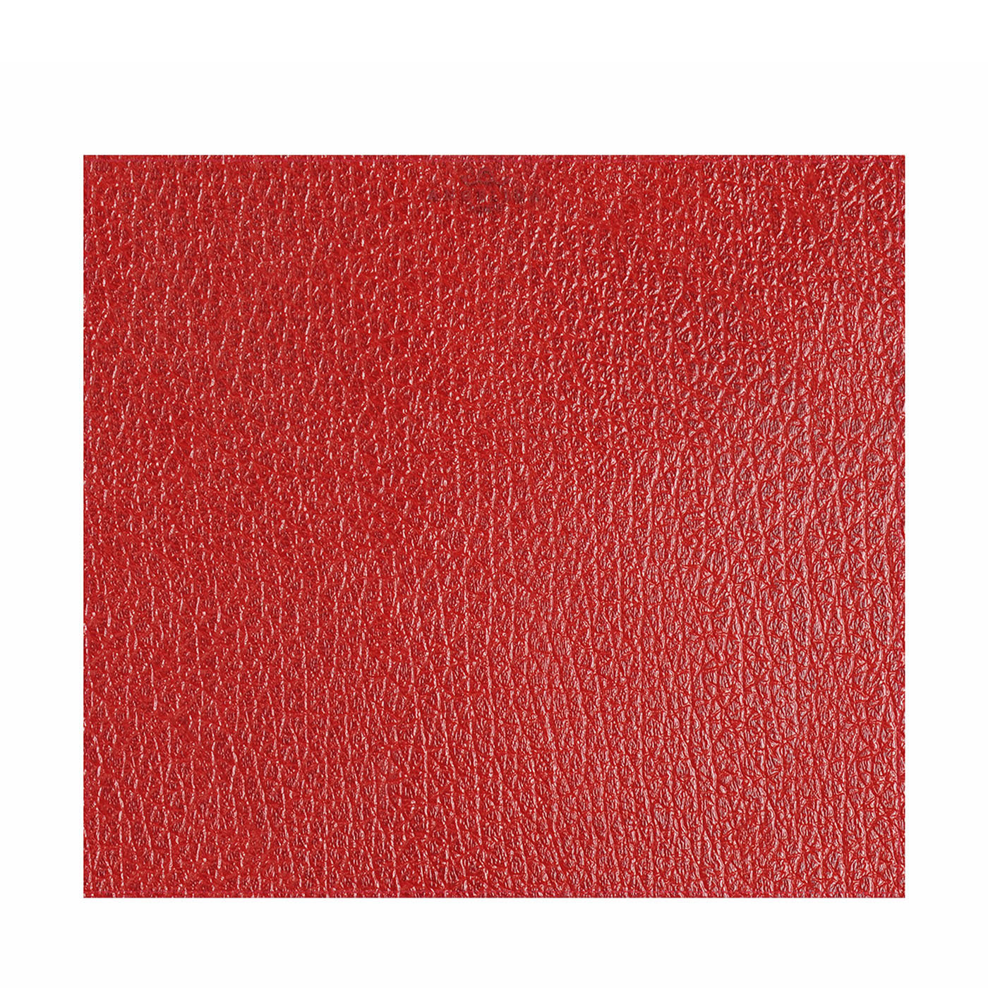 Tanzania Extra-Small Set of 2 Rectangular Red Leather Placemats - Alternative view 1