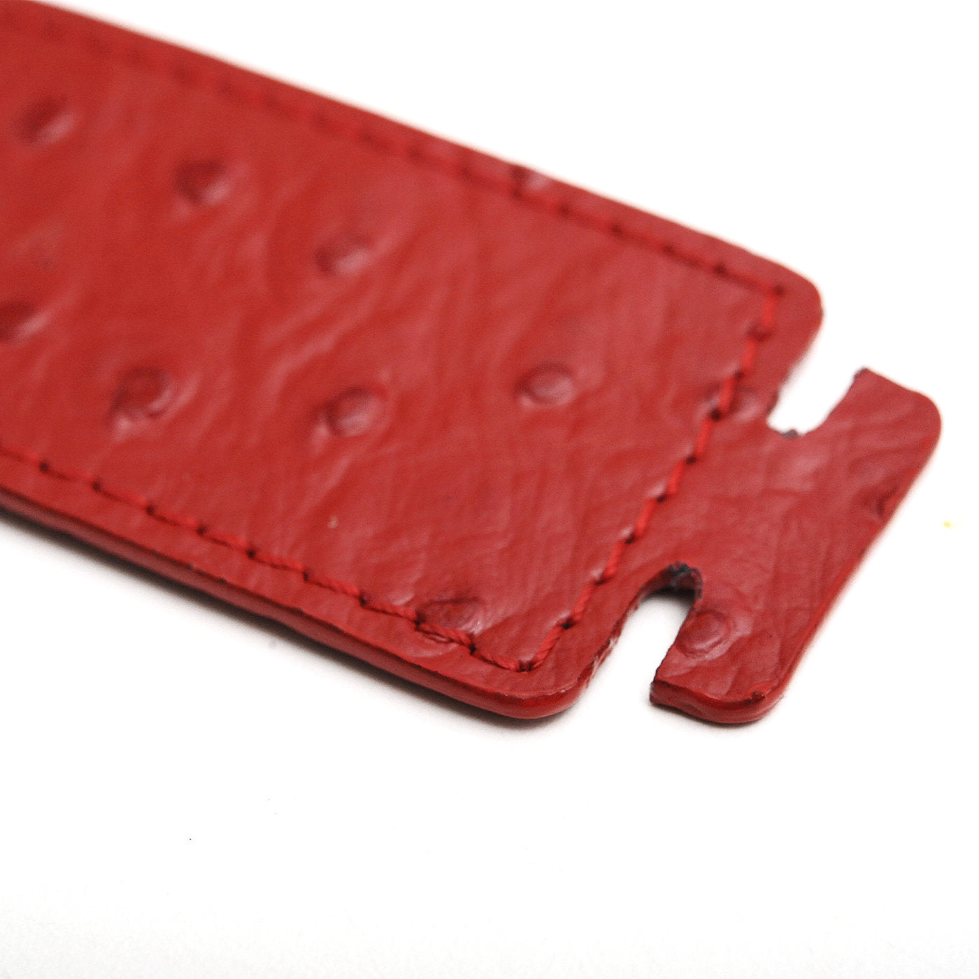 Kenya Medium Set of 2 Rectangular Red Leather Placemats - Alternative view 3