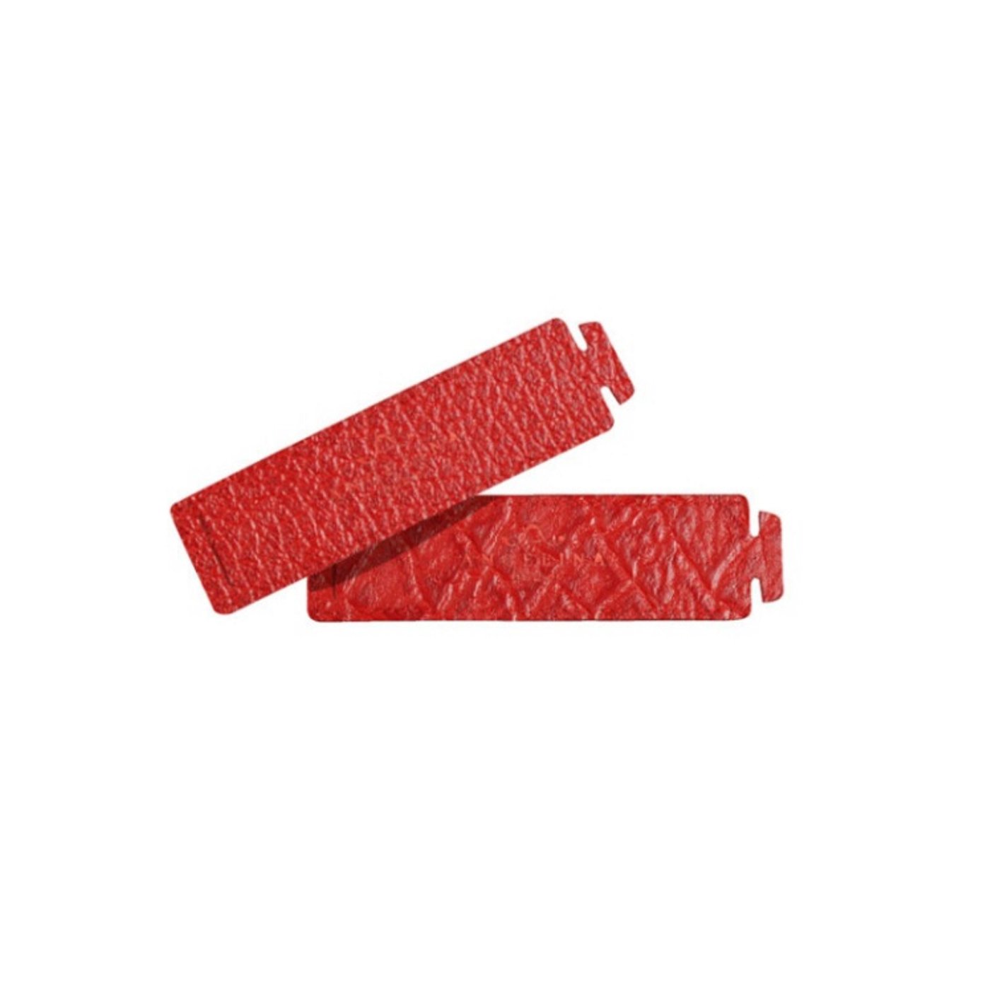 Tansania Medium 2er-Set runde rote Leder-Platzsets - Alternative Ansicht 4