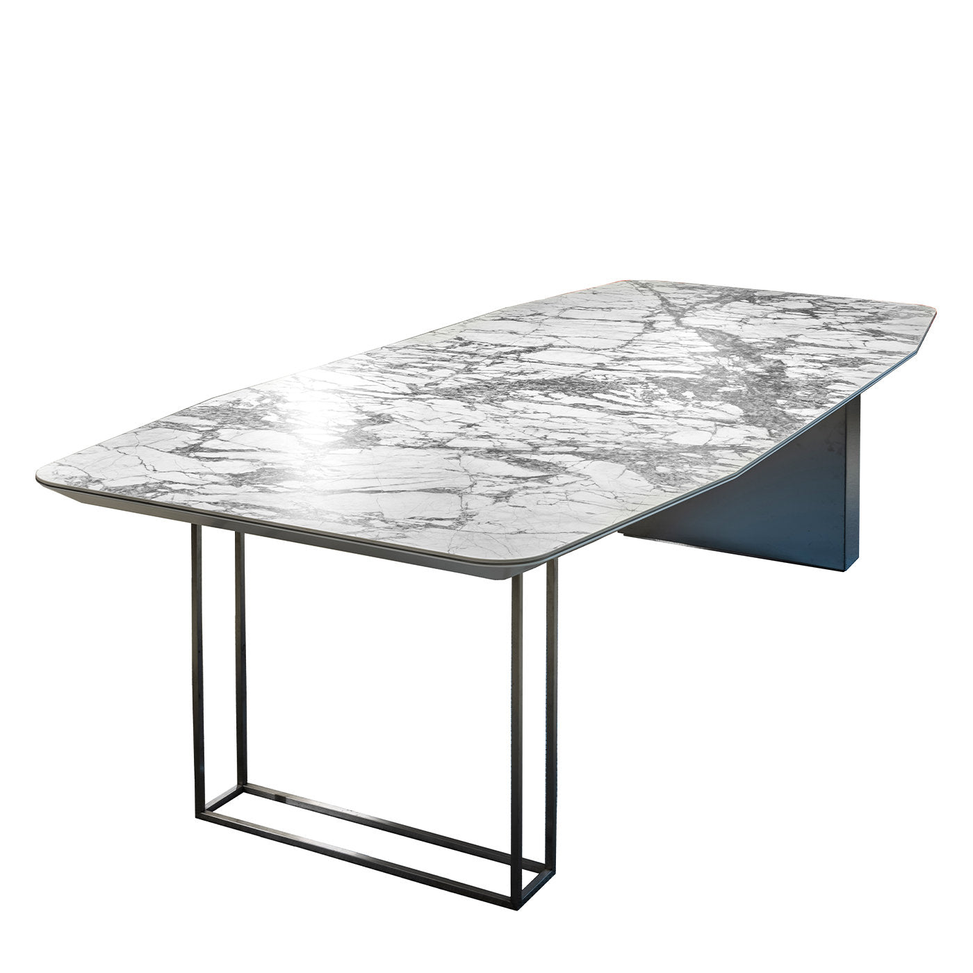 Rechteckiger Tisch mit unsichtbarer blauer Platte - Alternative Ansicht 1
