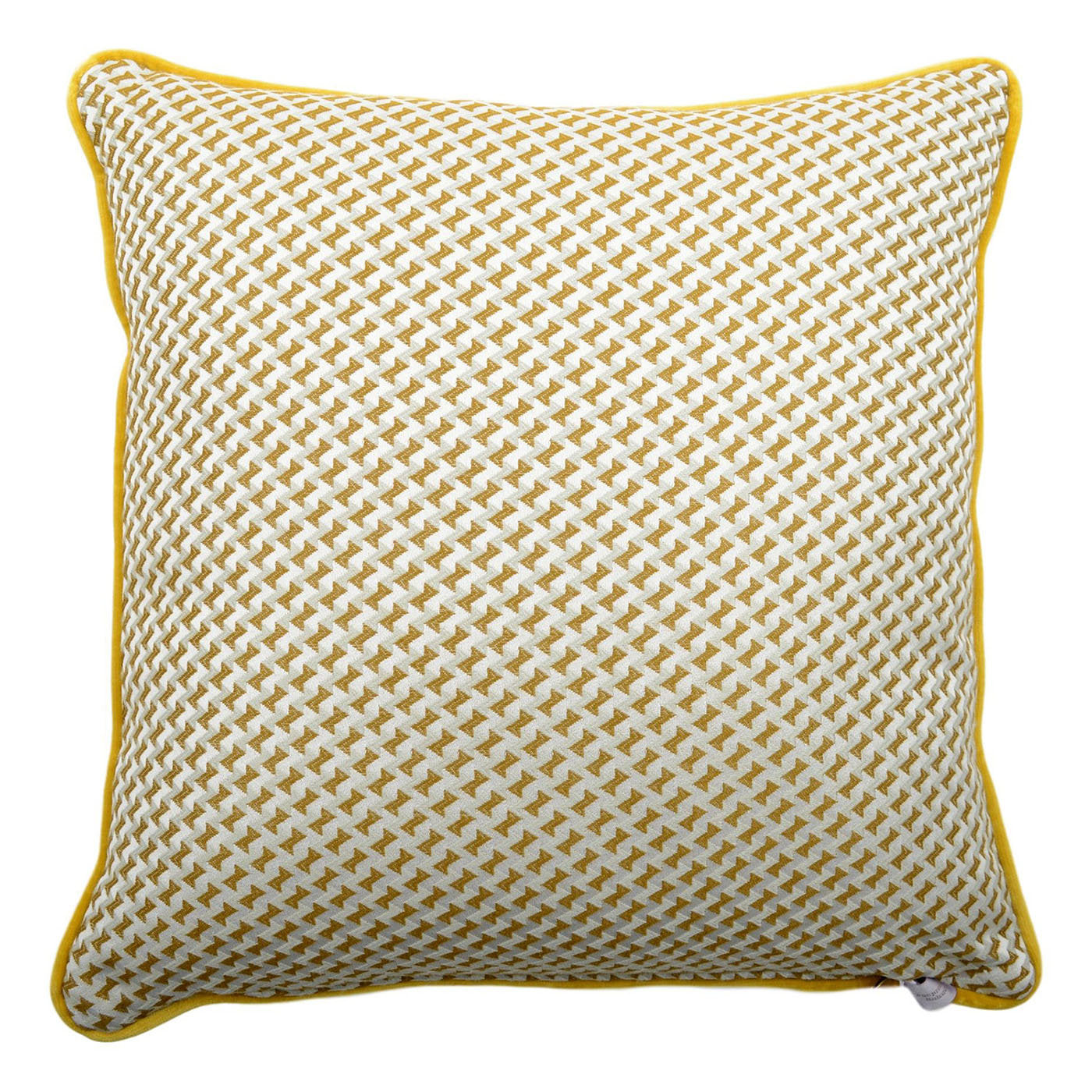 Carrè Cushion in Pied-De-Poule jacquard fabric - Alternative view 2