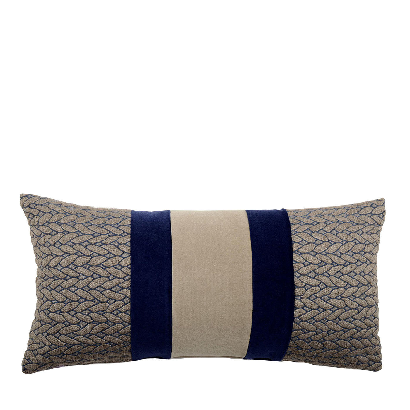 Rectangular Nastro Cushion in tricot jacquard fabric - Main view