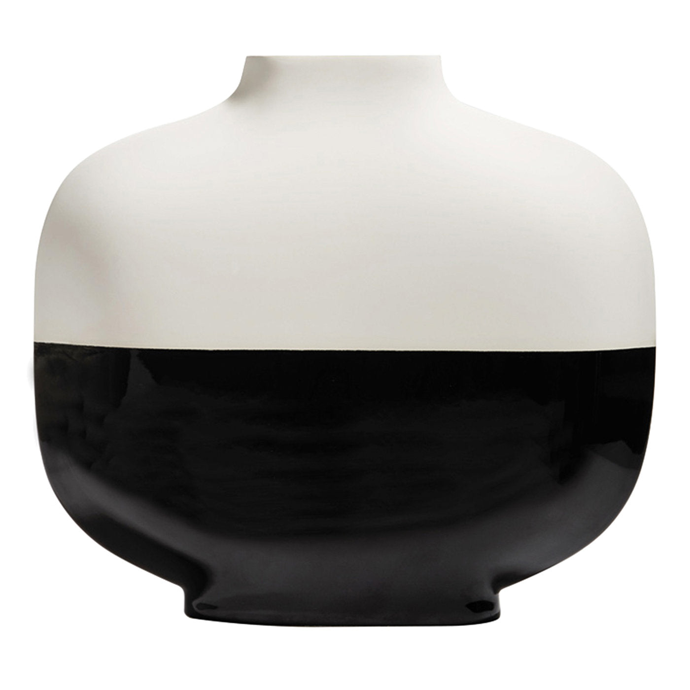 Short Palma Black and White Vase - Main view