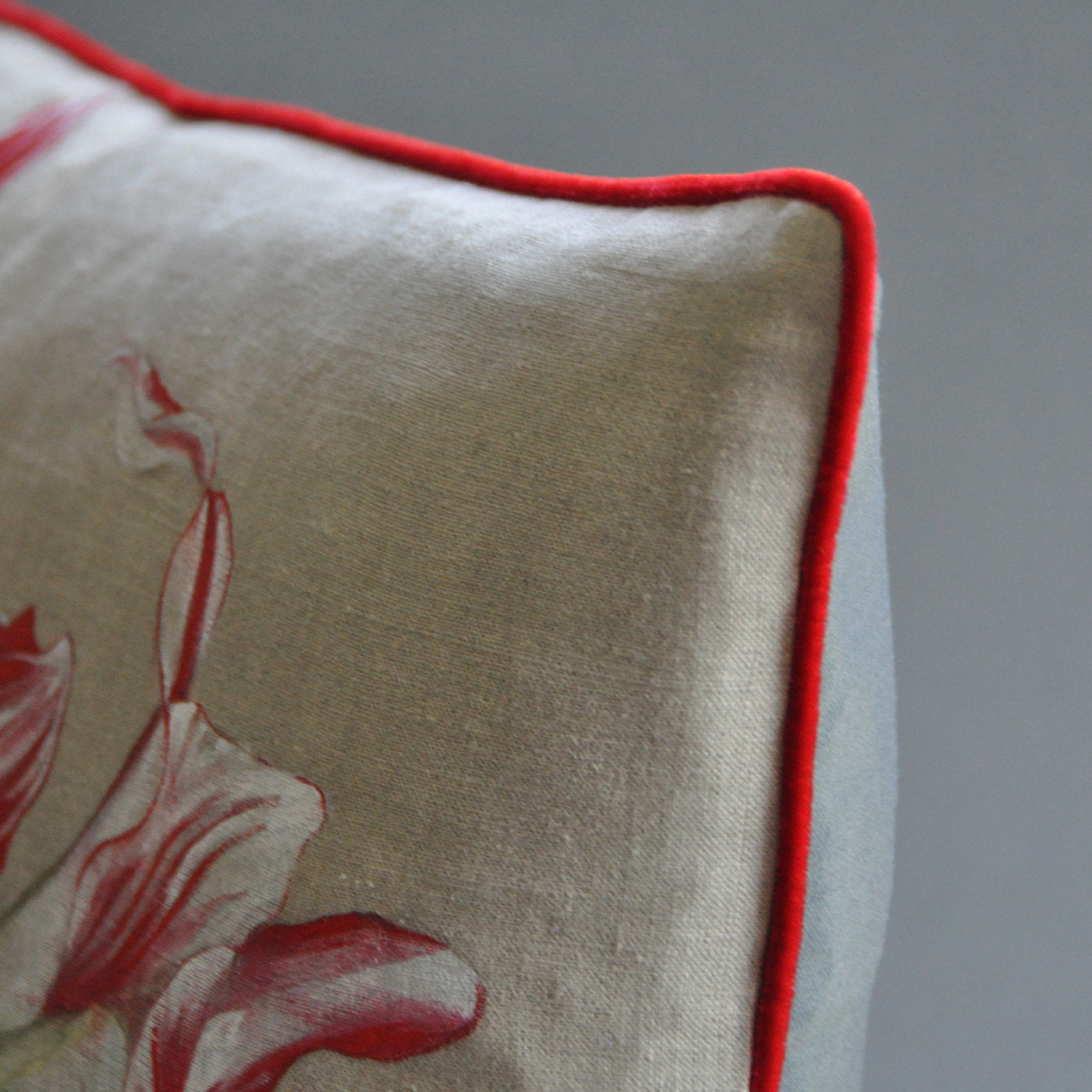 Amaryllis Flowers Rectangular Cushion - Alternative view 1