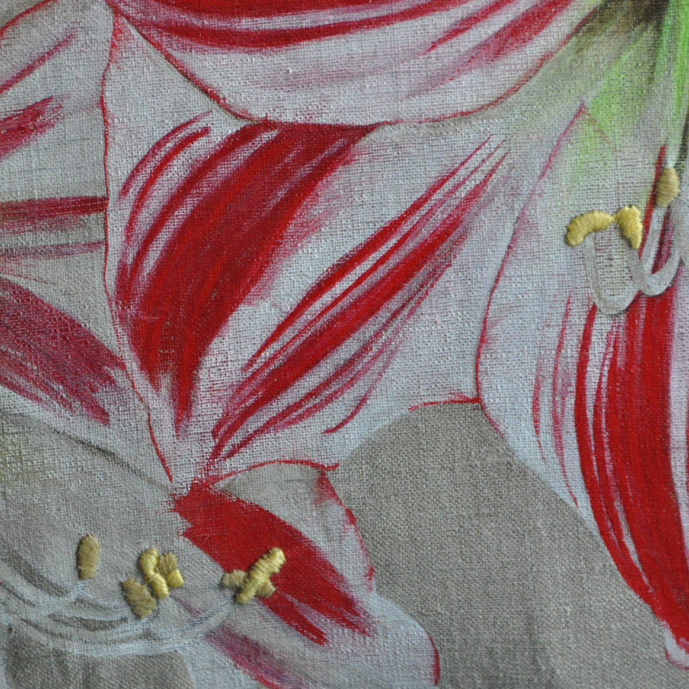 Amaryllis Flowers Rectangular Cushion - Alternative view 3