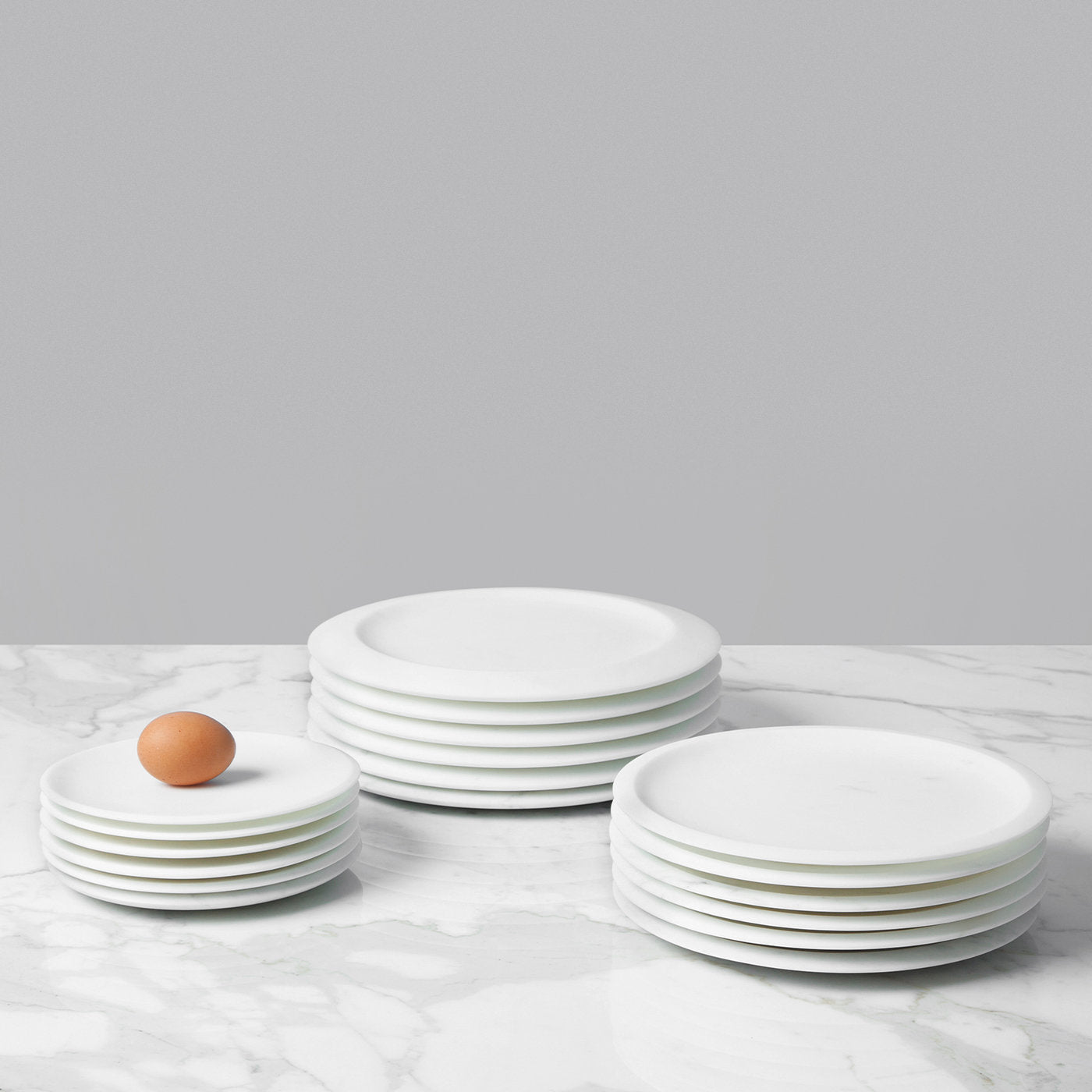 White Carrara Dinner Plate by Ivan Colominas #2 - Alternative view 2