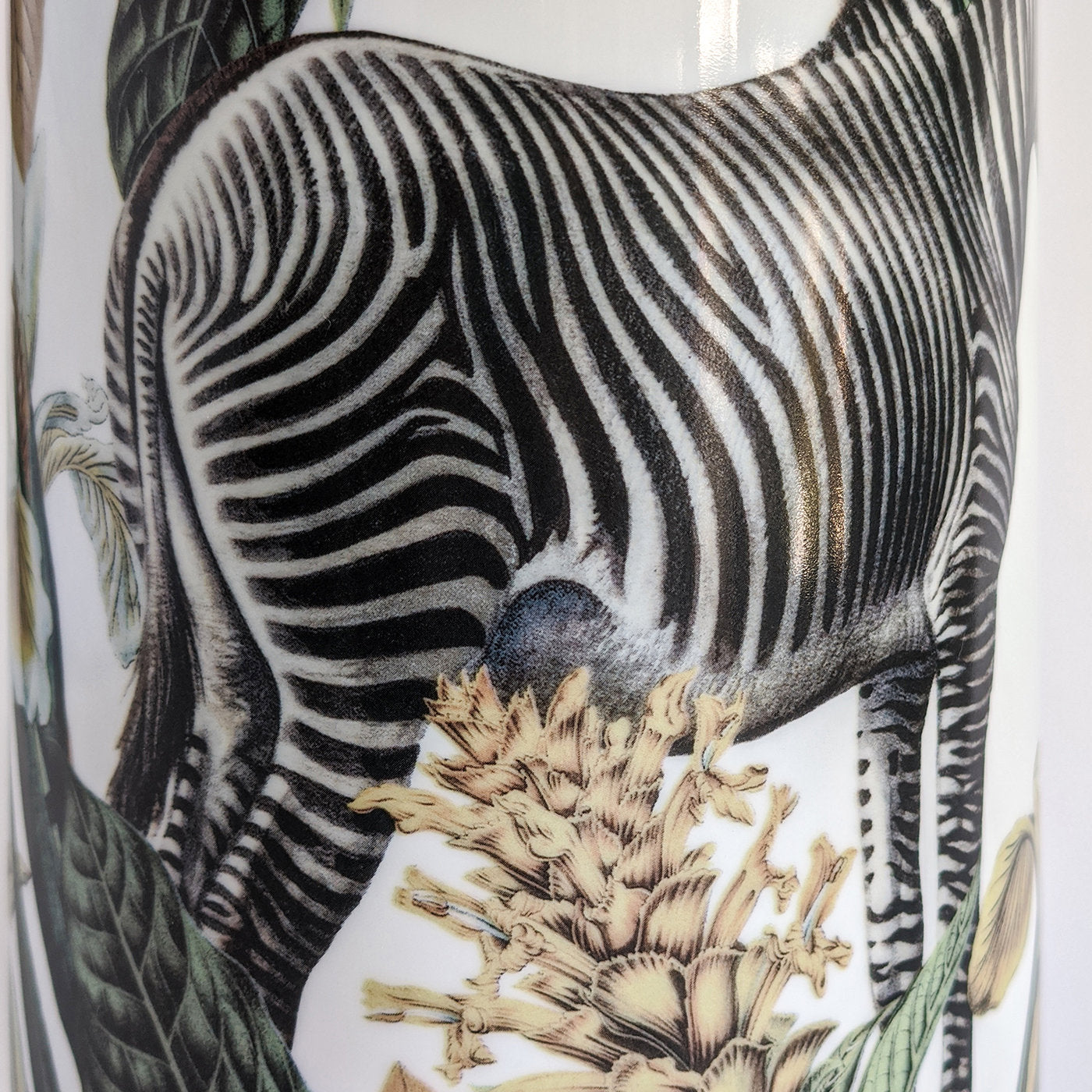 Animalia Porzellan Zylindrische Vase mit Zebra - Alternative Ansicht 4