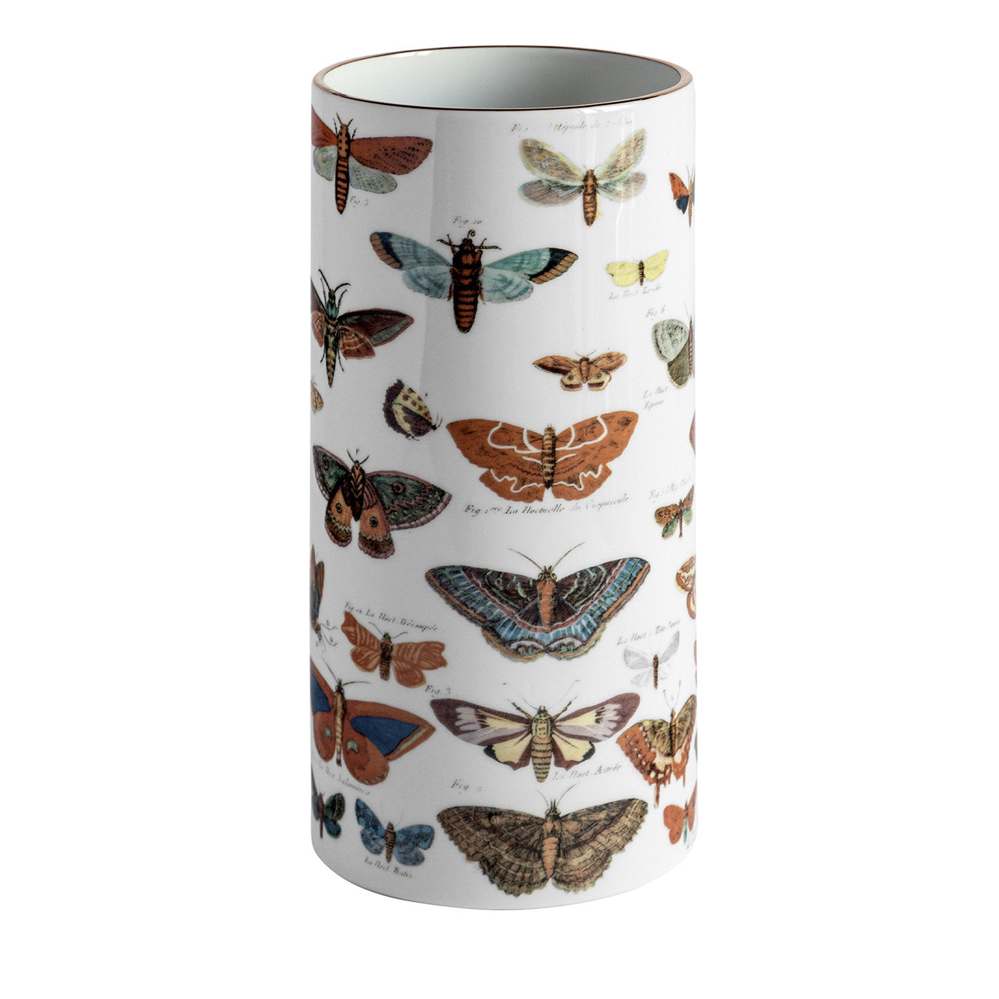 Schmetterlinge Porzellan Vase zylindrisch - Hauptansicht
