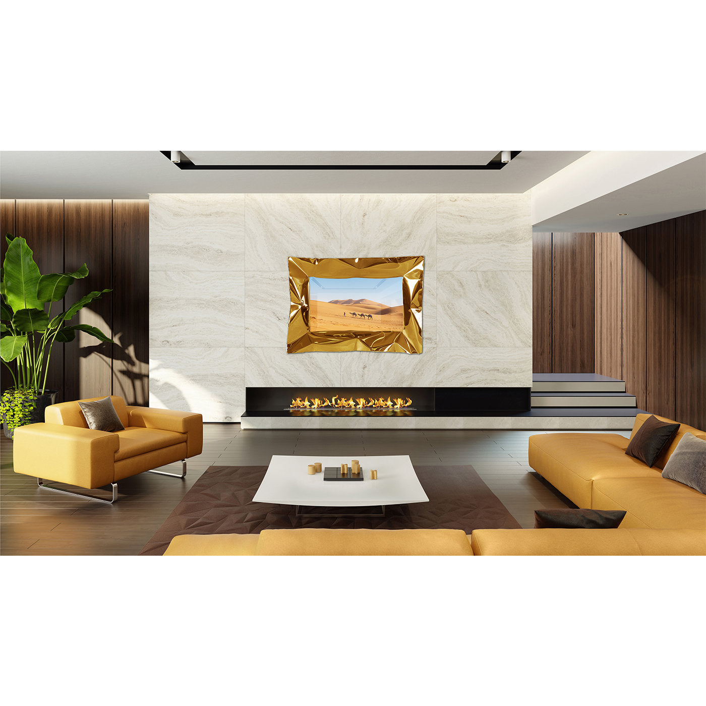 Lux Gold Mirror TV de Marco Mazzei - Vista alternativa 1