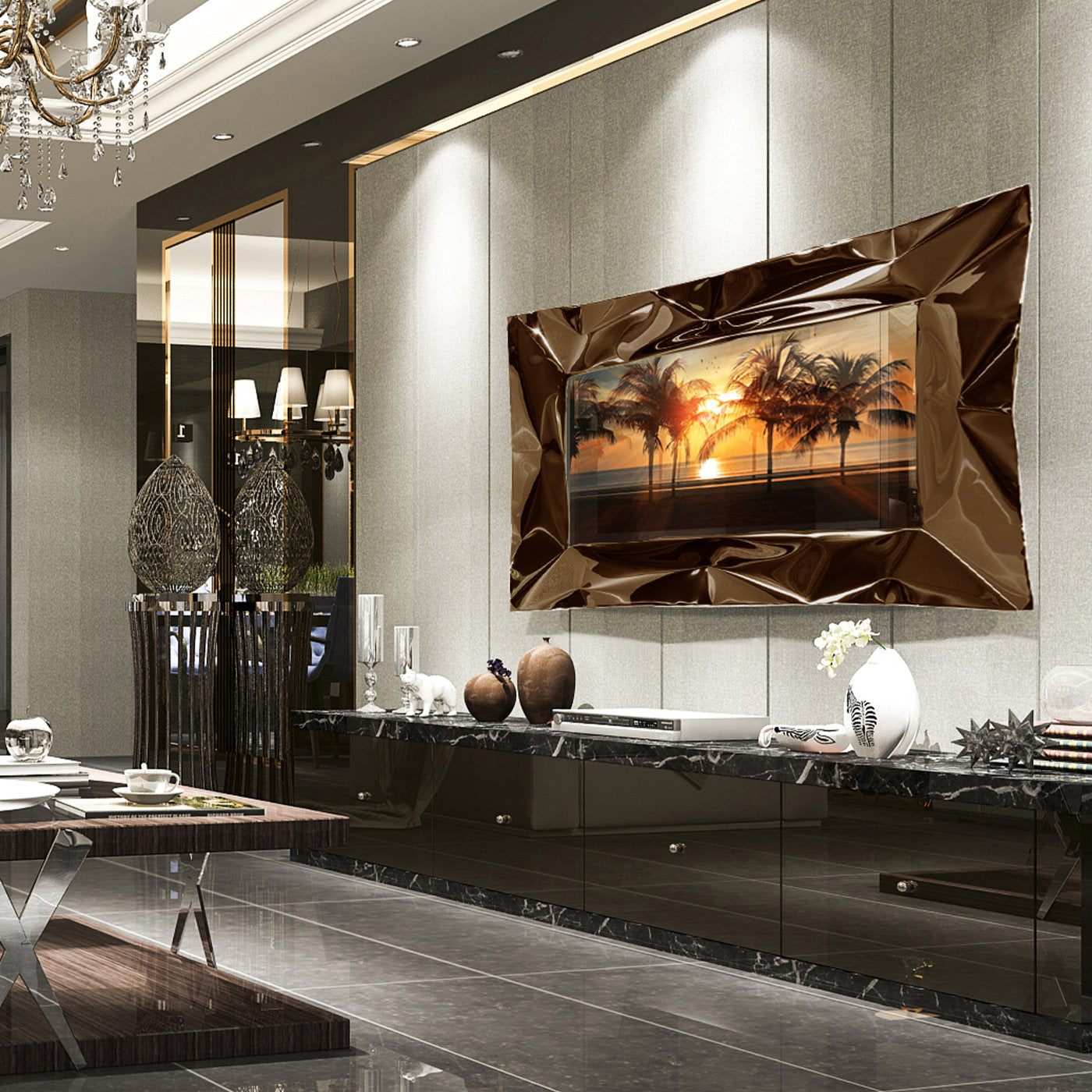 Lux Bronze Mirror TV by Marco Mazzei - Alternative view 2