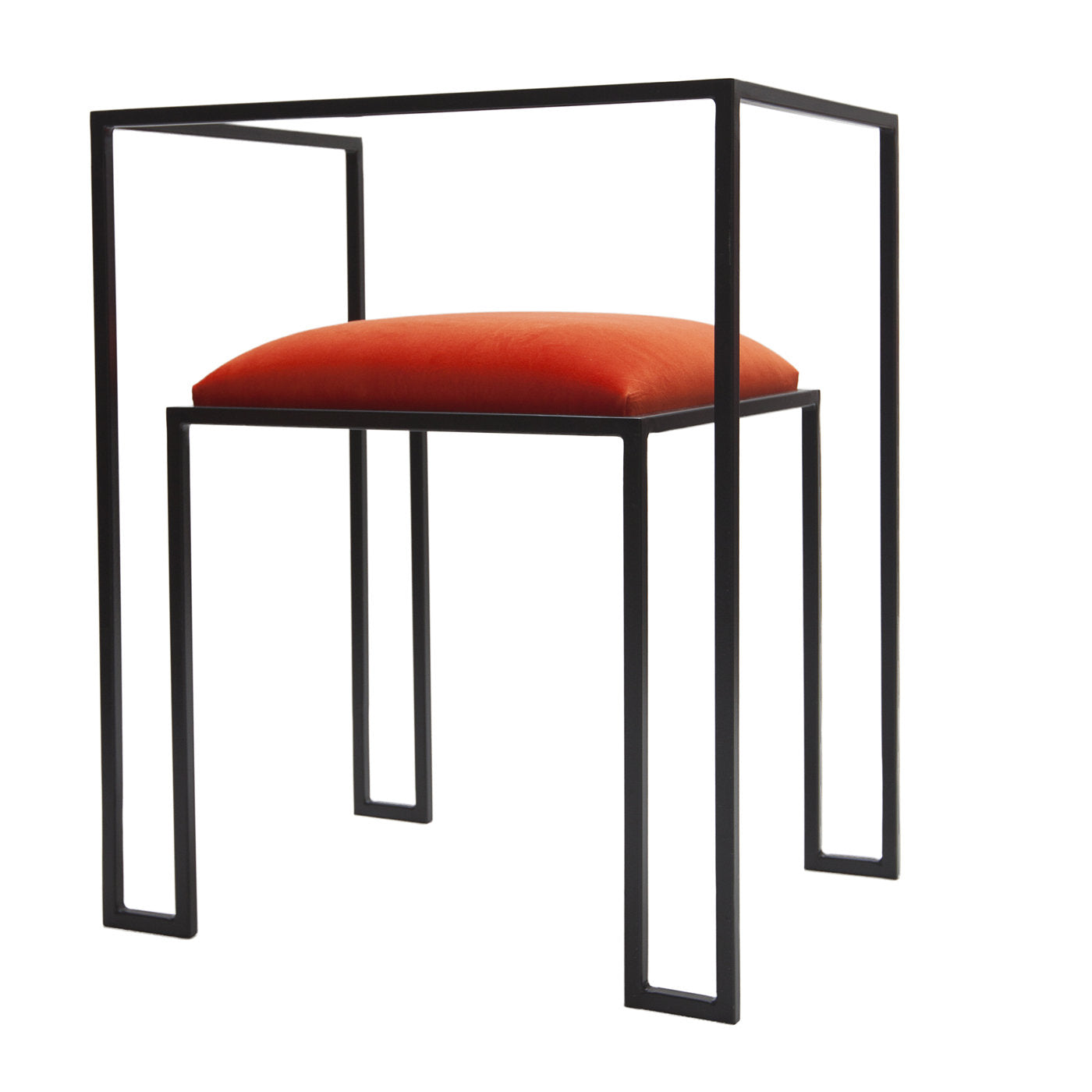 Chaise Cleo rouge corail - Vue alternative 2