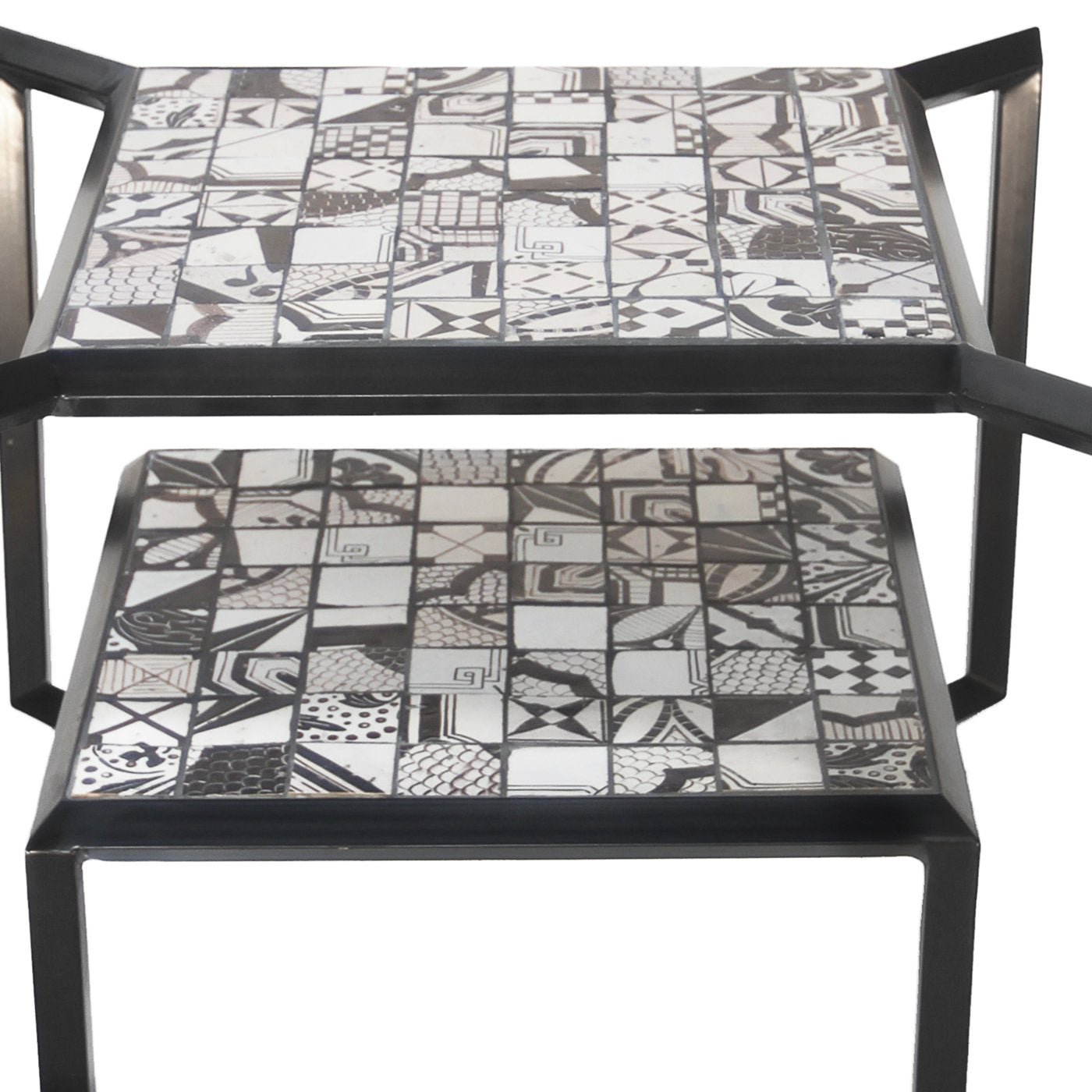 Black and White Spider Mosaic Tile Table - Alternative view 5