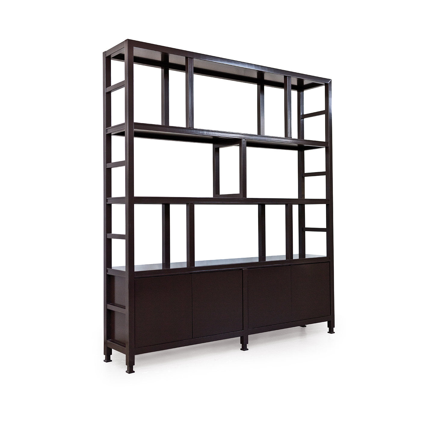 Colonial-Style Black Tulipwood Bookcase - Alternative view 2