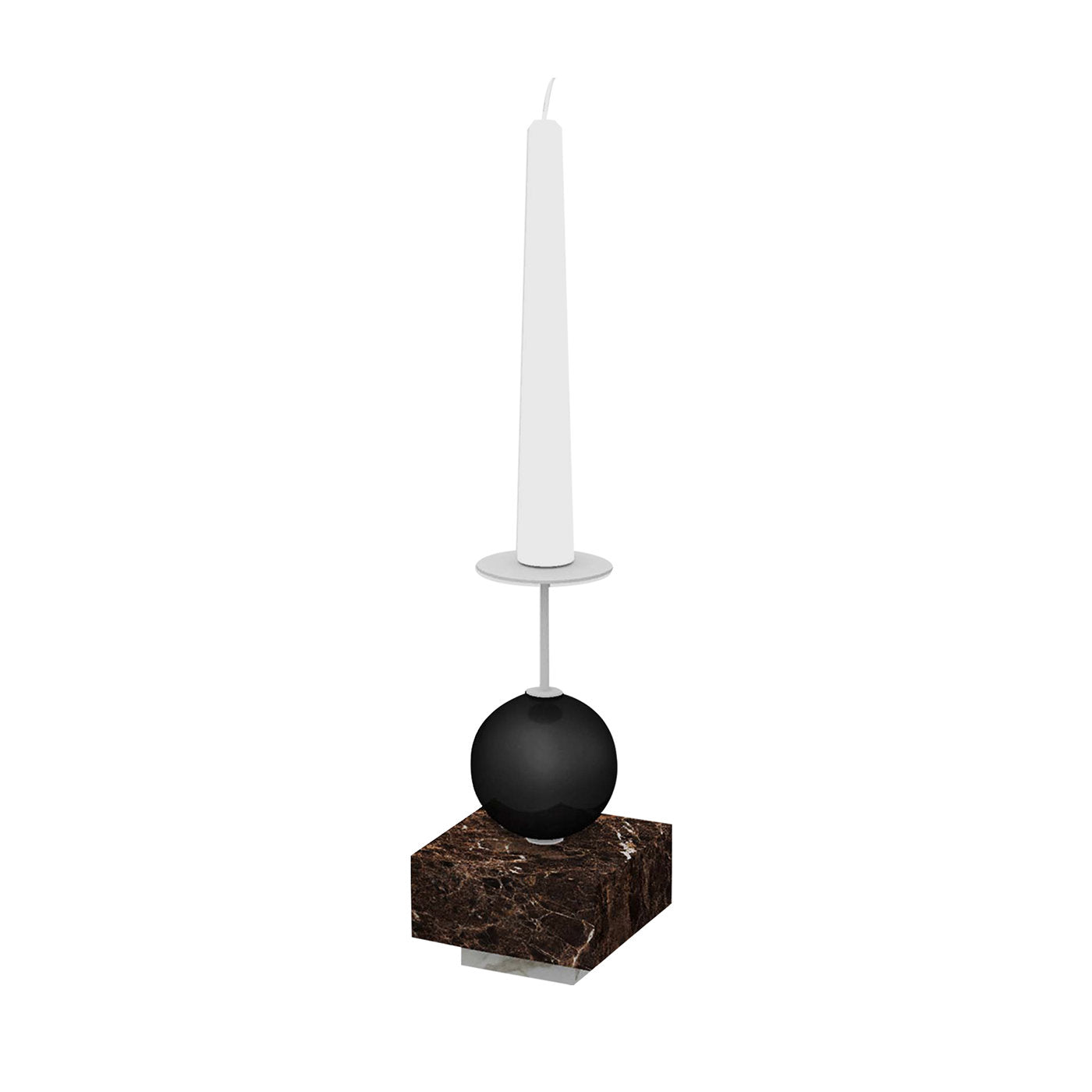 Raccontami Emperador Dark, Black and White Candle Holder - Main view