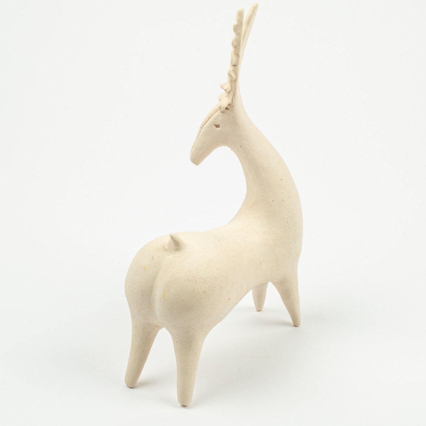 Amlash Deer 2 White Sculpture - Alternative view 1