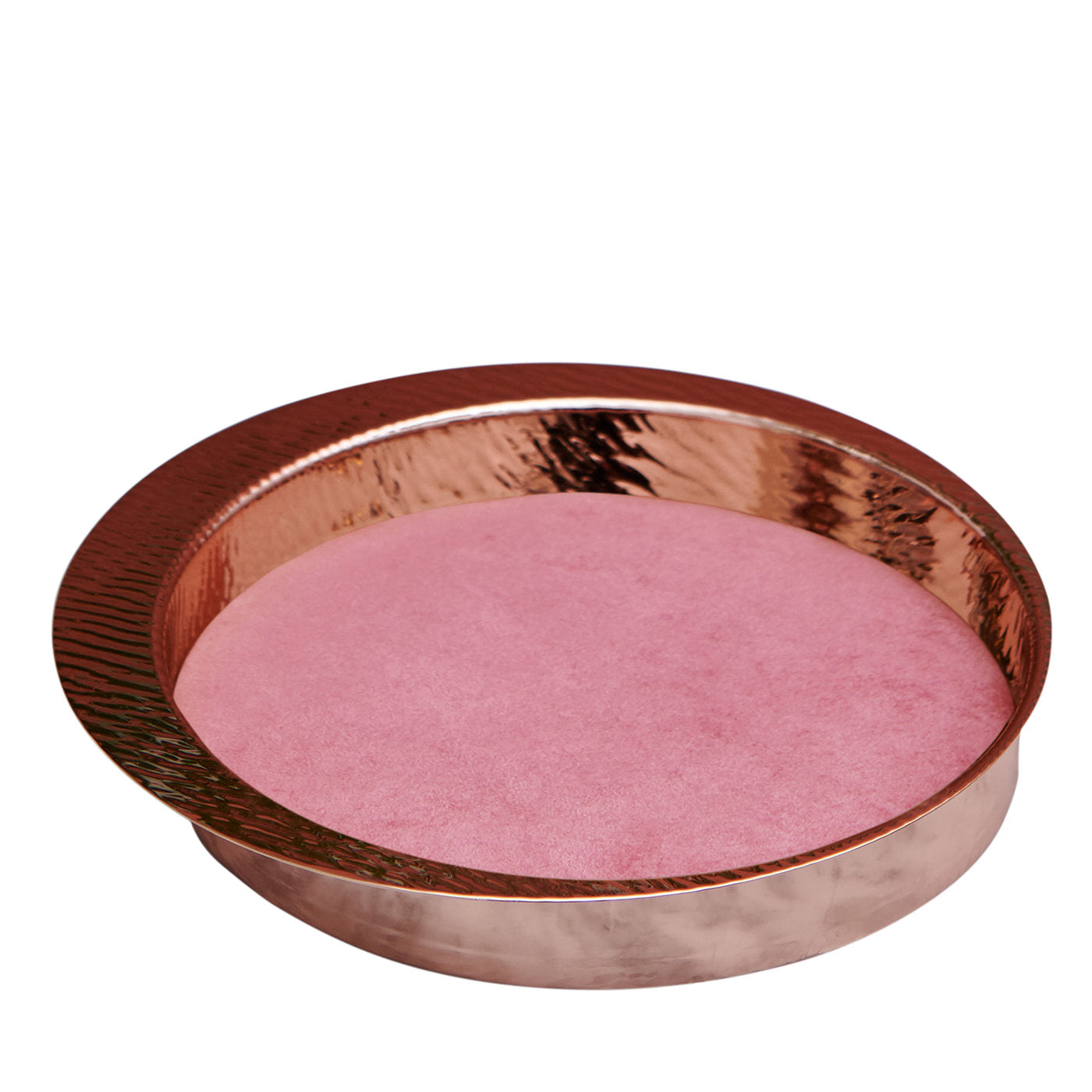 Firenze Runde Kupfer und rosa leere Tasche Tablett - Hauptansicht