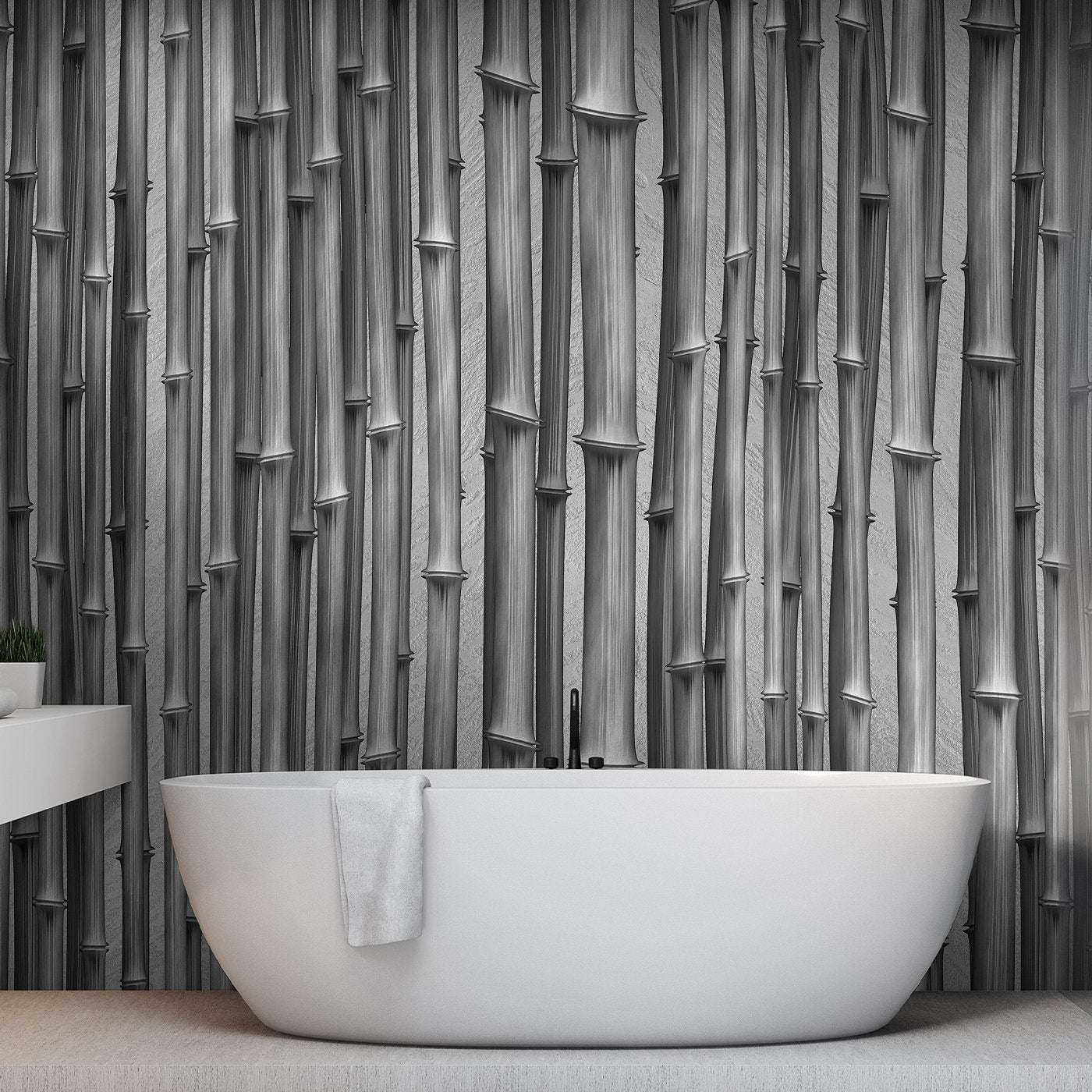 Bamboo Sticks Textured Wallpaper - Alternative view 1