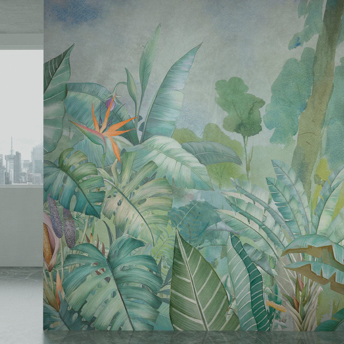 Jungle Textured Wallpaper - Alternative view 1