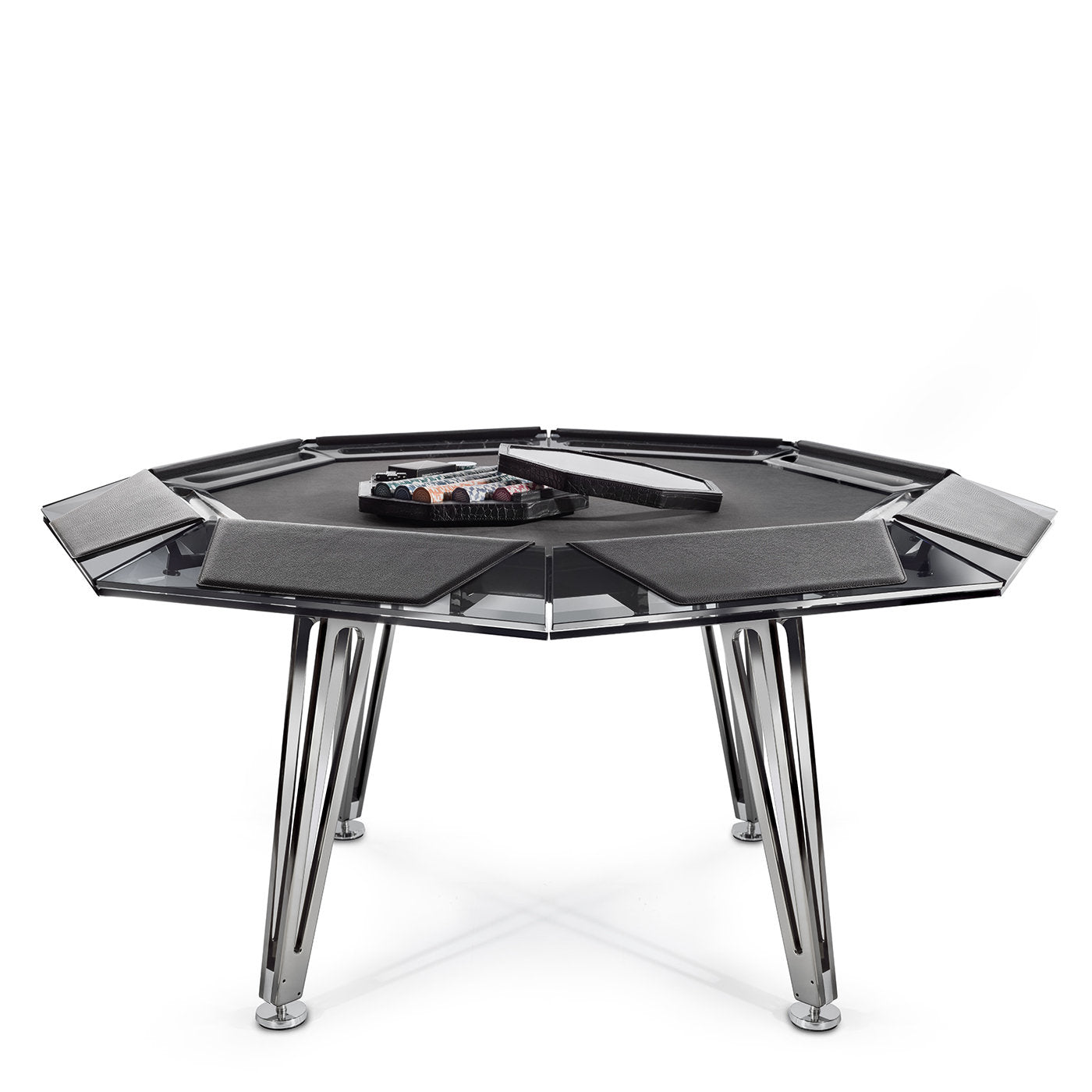 Unootto 8-Player Black Poker Table - Alternative view 2