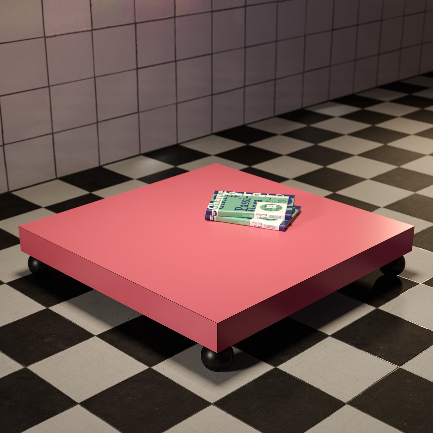 T02 Pink Coffee Table by Superstudio - Alternative view 1