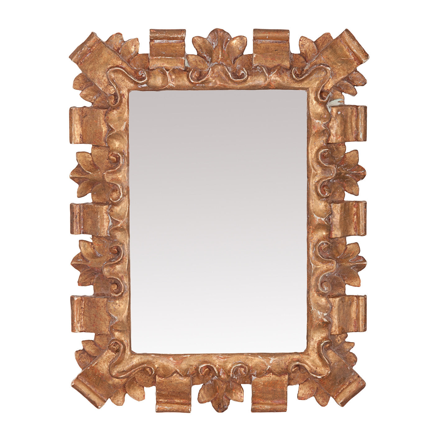 Cartigli Carved Wood Wall Mirror - Main view