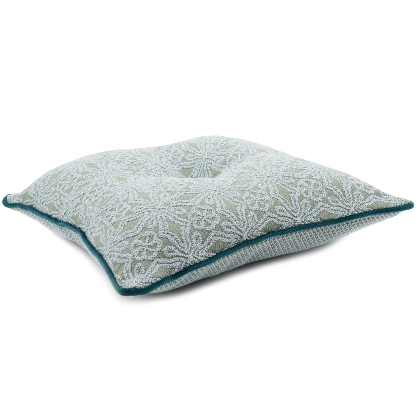 Tiffany Carré Cushion in floreal jacquard fabric - Alternative view 2