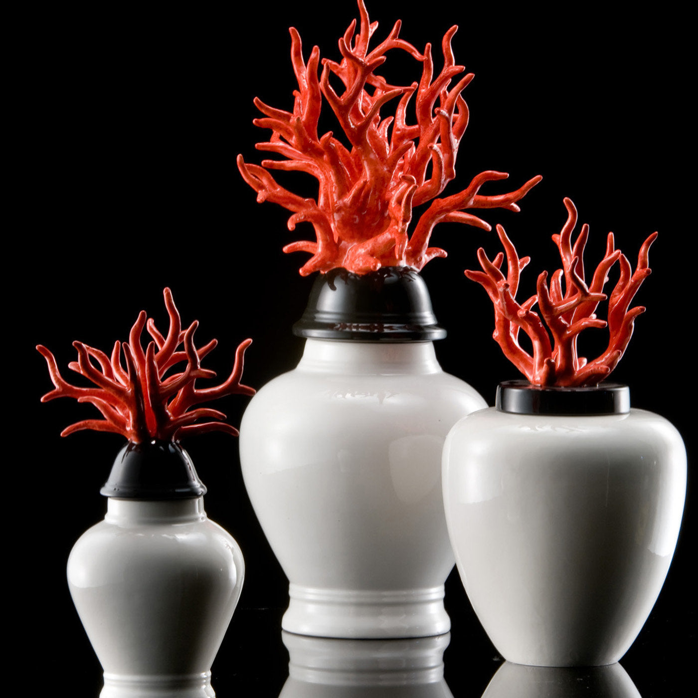 Grand vase en corail blanc - Vue alternative 1