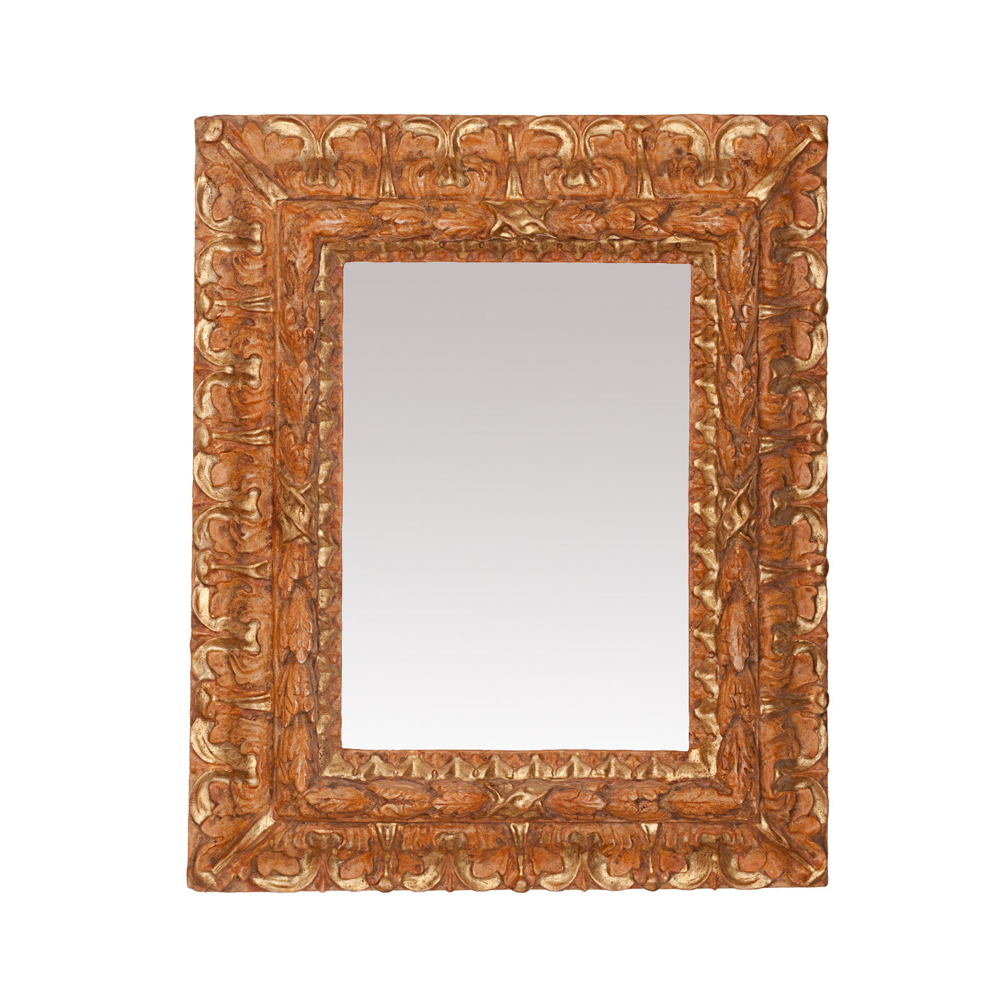 Emiliana Doppia Carved Wood Wall Mirror - Main view