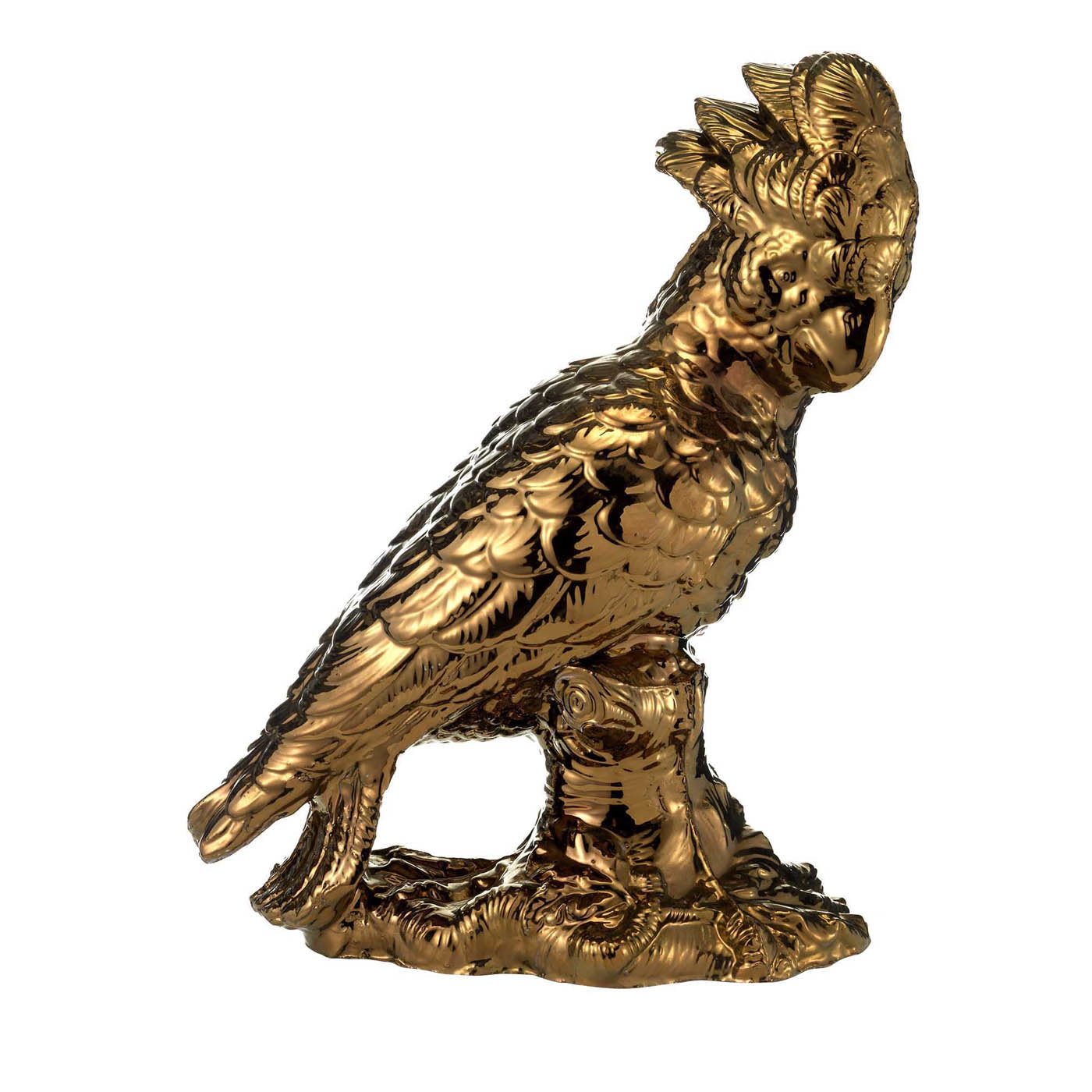 Bronze Ceramic Parrot - Main view