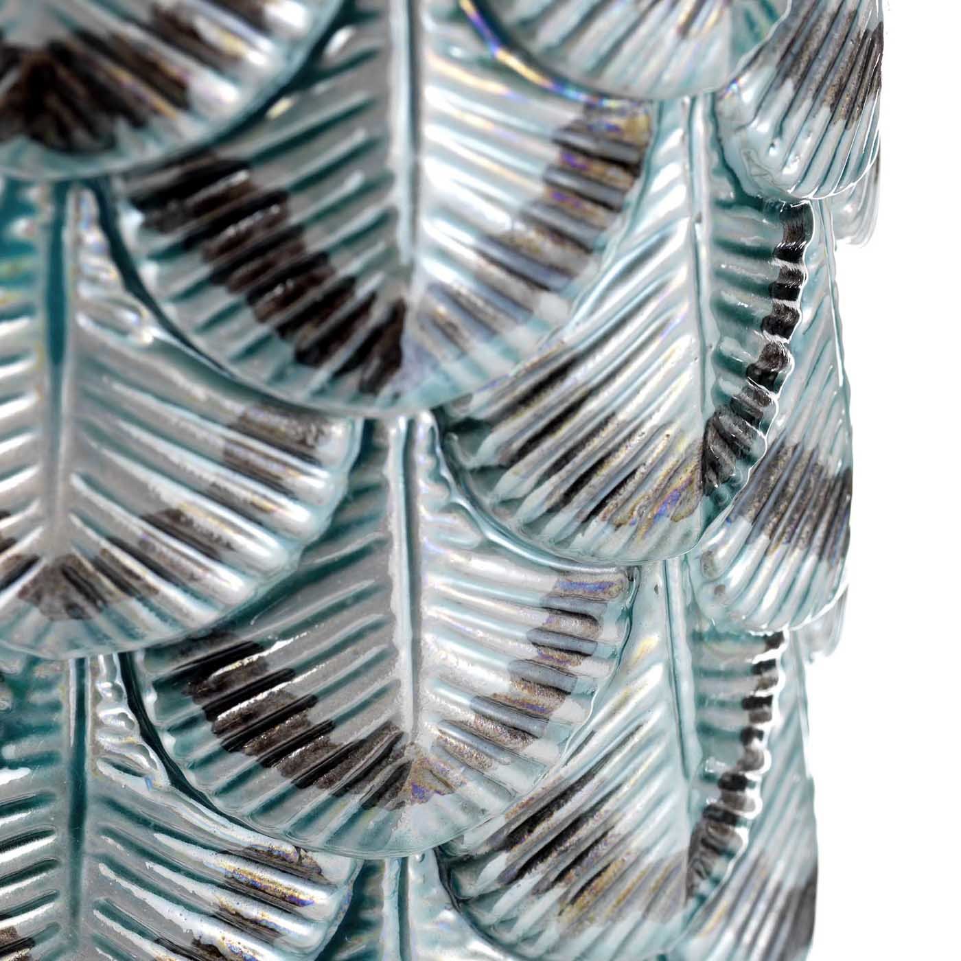Green and Silver Plumage Vase - Alternative view 1