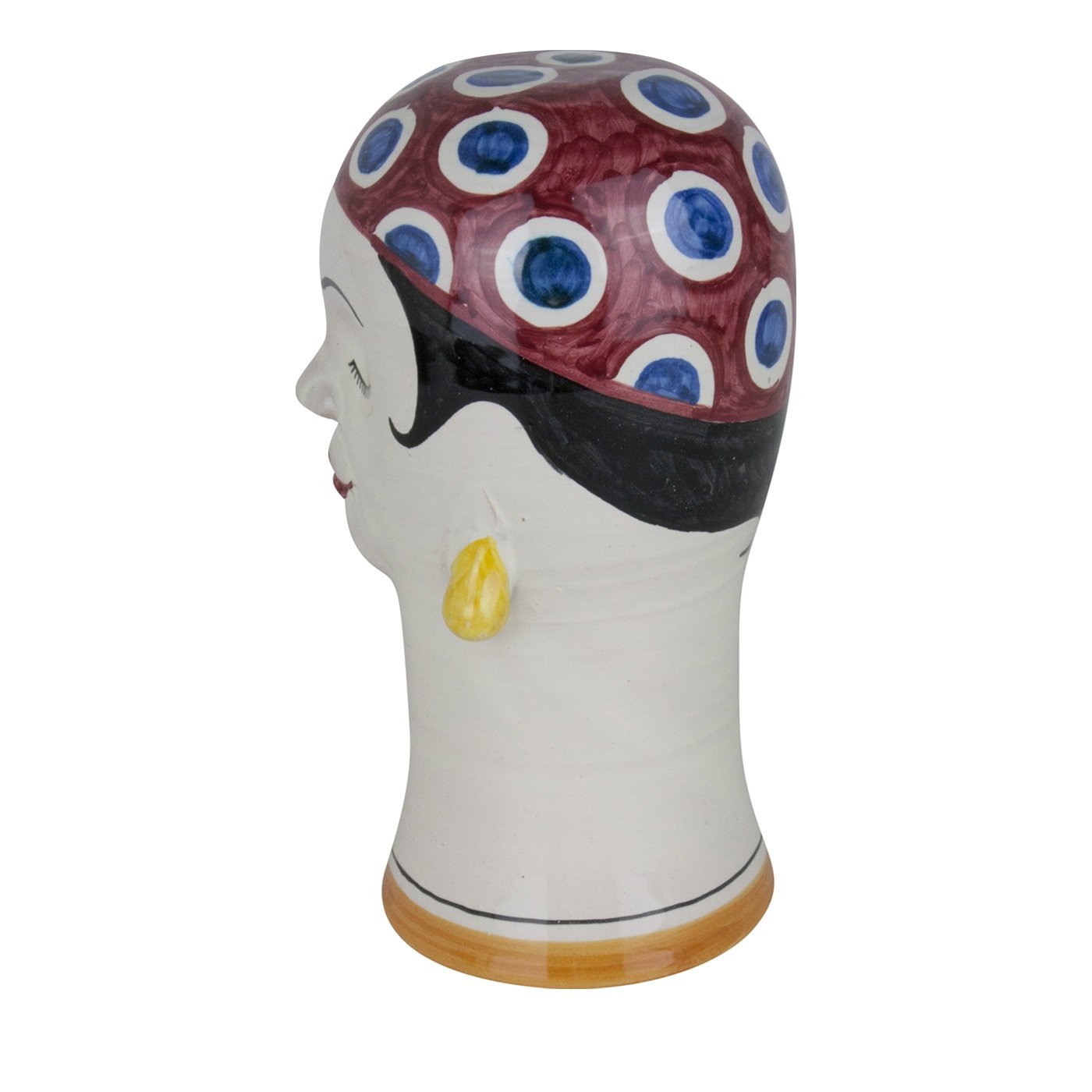 Swimmers Head With Red Spotted Cap Sculpture - Alternative view 1