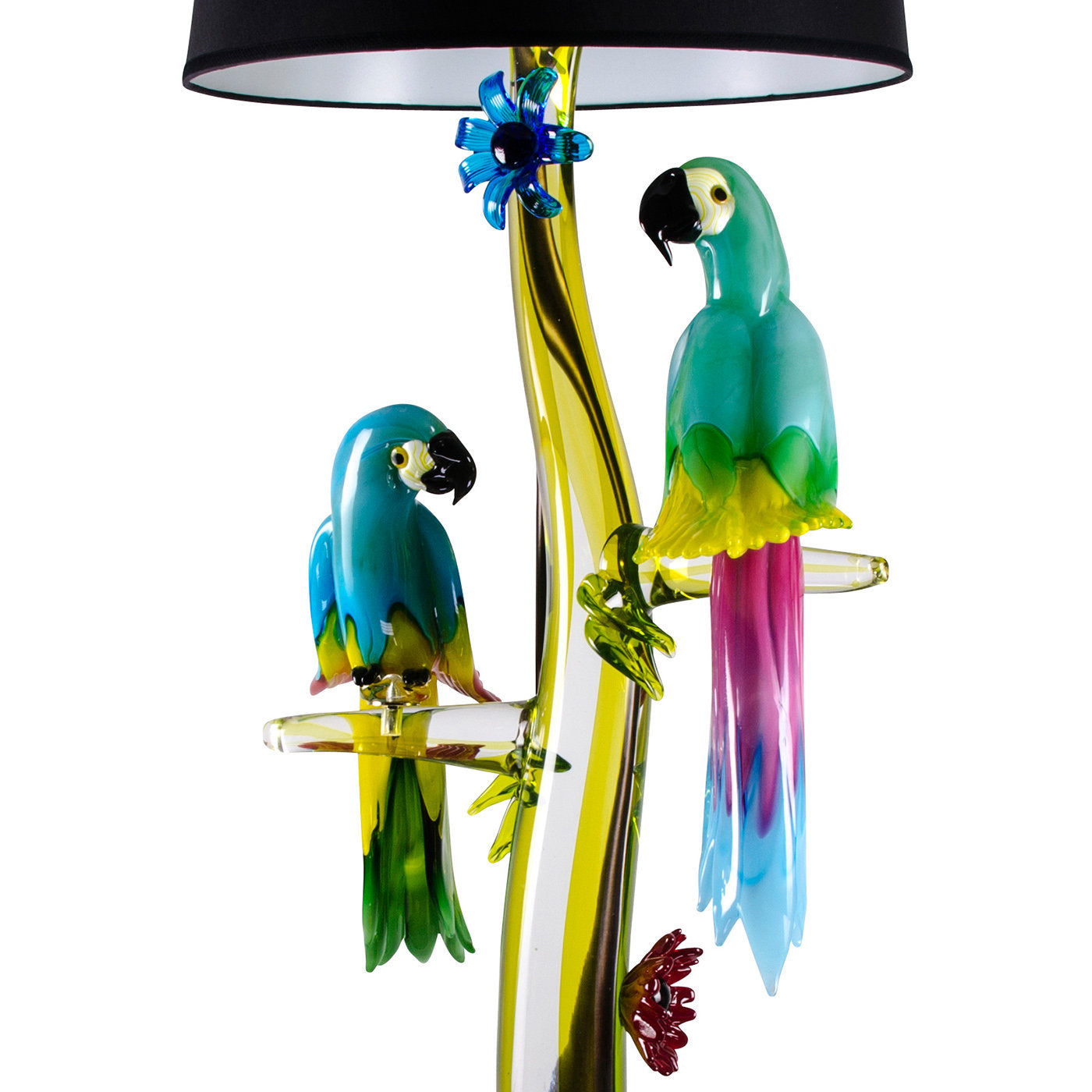 Lámpara de pie con forma de loro de cristal de Murano - Vista alternativa 1