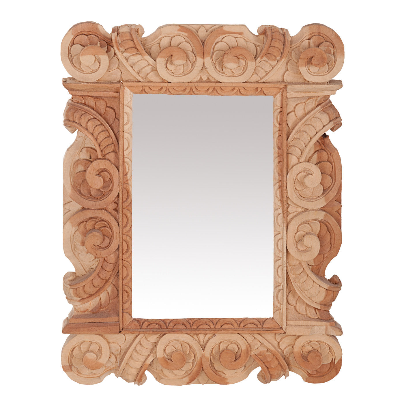 Cornice Sansovino Carved Wood Wall  Mirror - Main view