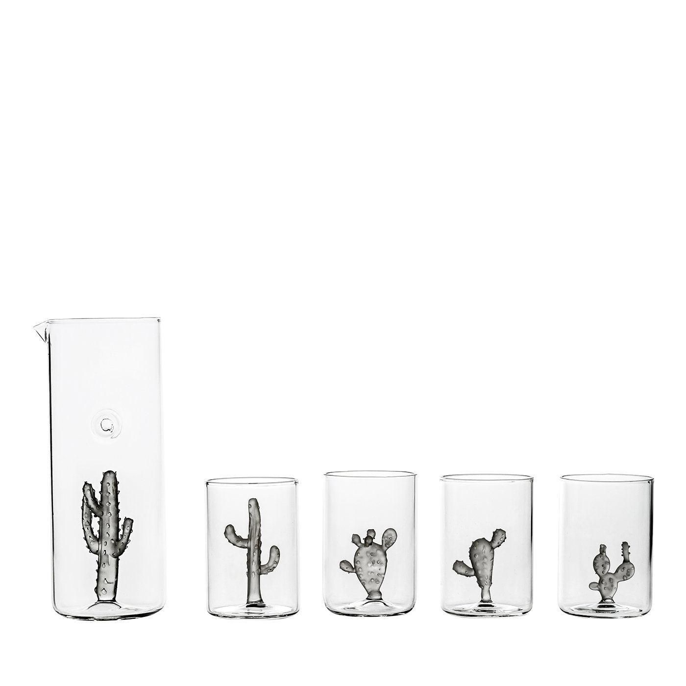Juego de 4 vasos y 1 jarra Colección Cactus - Vista principal