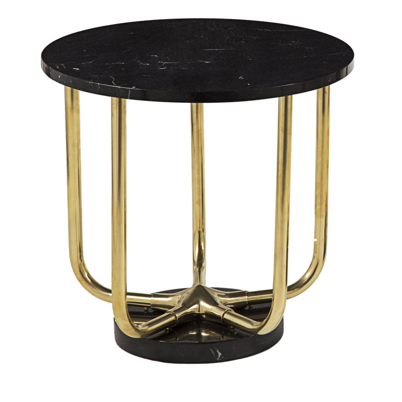 Star 1 Side Table with Marquina Marble - Main view