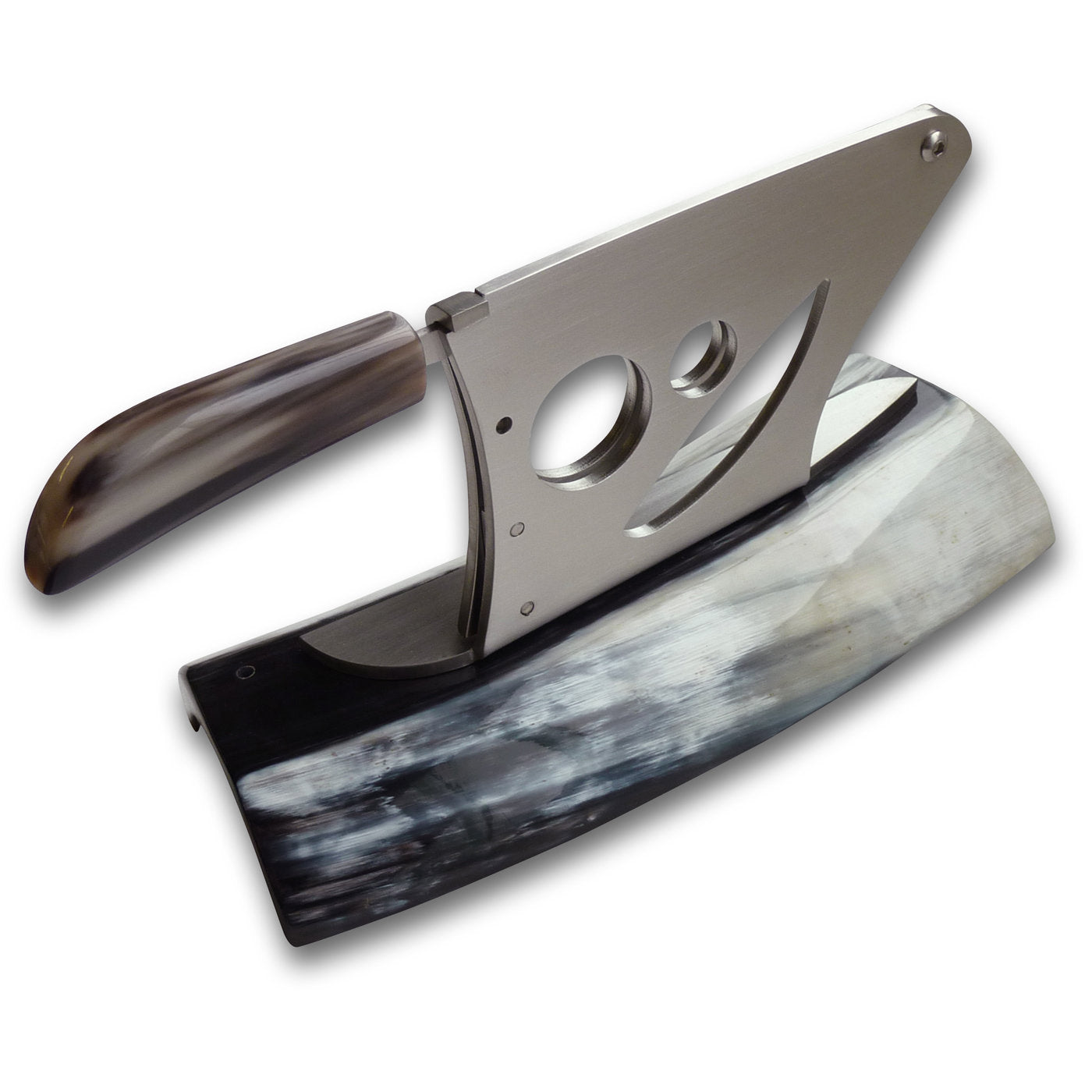 F24 Table Cigar Cutter in Horn - Alternative view 1
