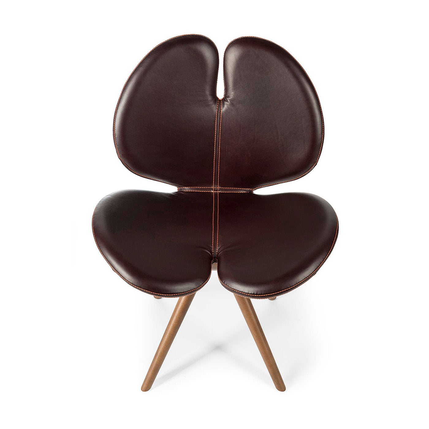 Nueva silla Pansè de cuero y madera - Vista alternativa 2