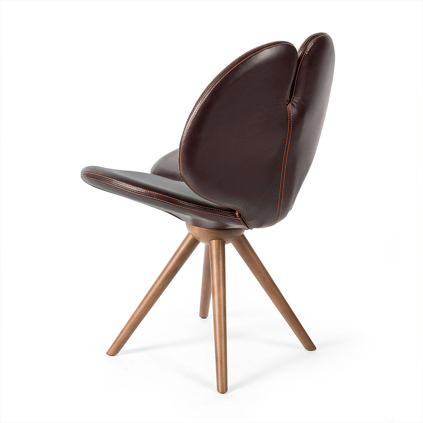 Nueva silla Pansè de cuero y madera - Vista alternativa 3