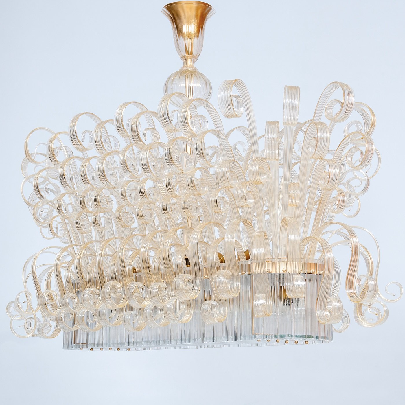 Limited Edition Italian Chandelier with 24K Gold - Alternative view 2