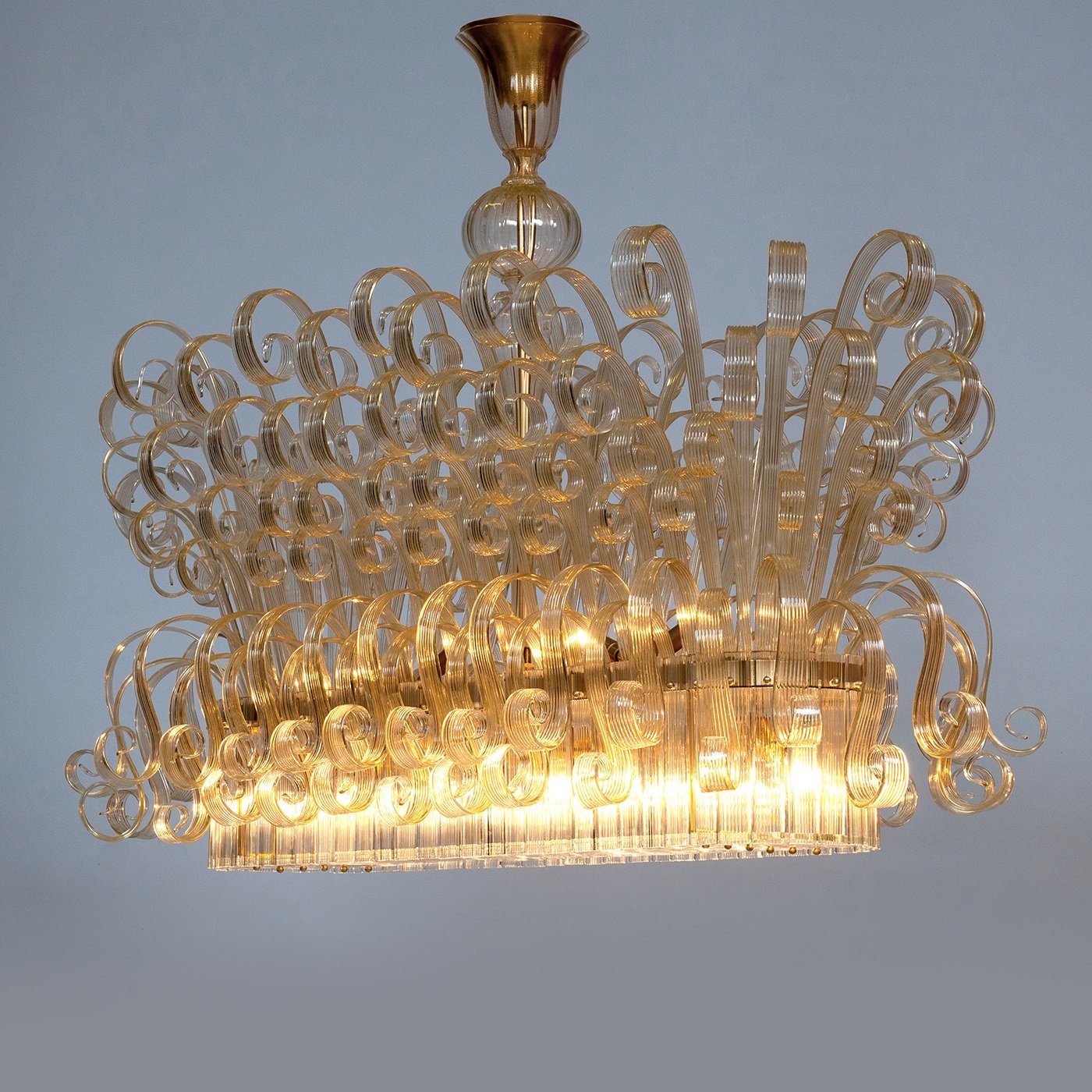 Limited Edition Italian Chandelier with 24K Gold - Alternative view 4
