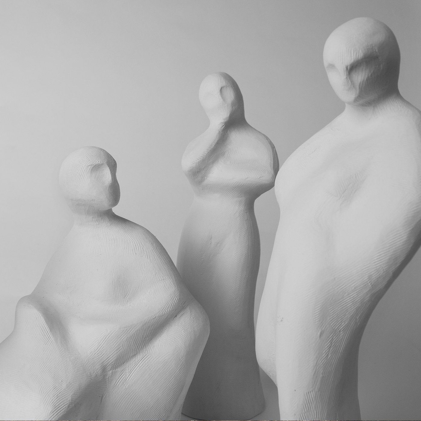 Tanagre Juego de cuatro esculturas - Vista alternativa 1