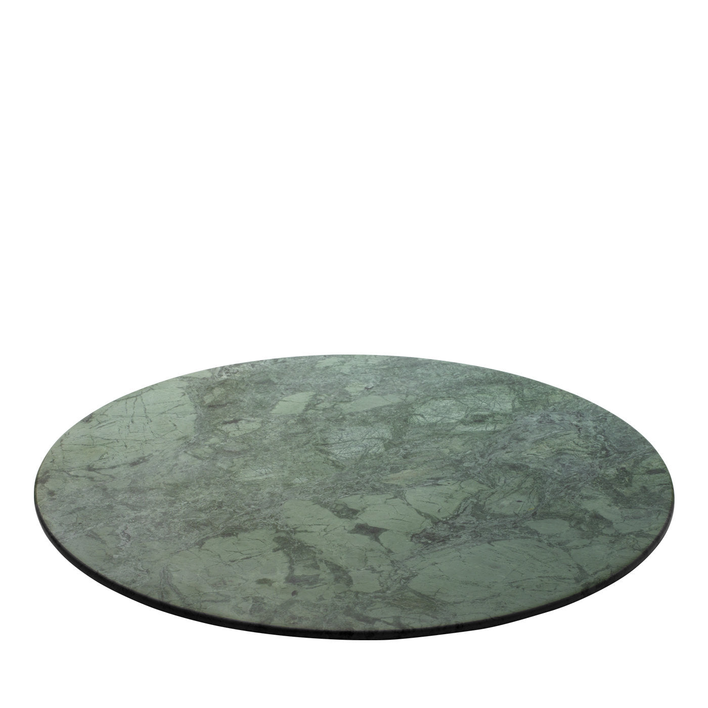 Convivio Round Centerpiece in Green Guatemala Marble - Main view