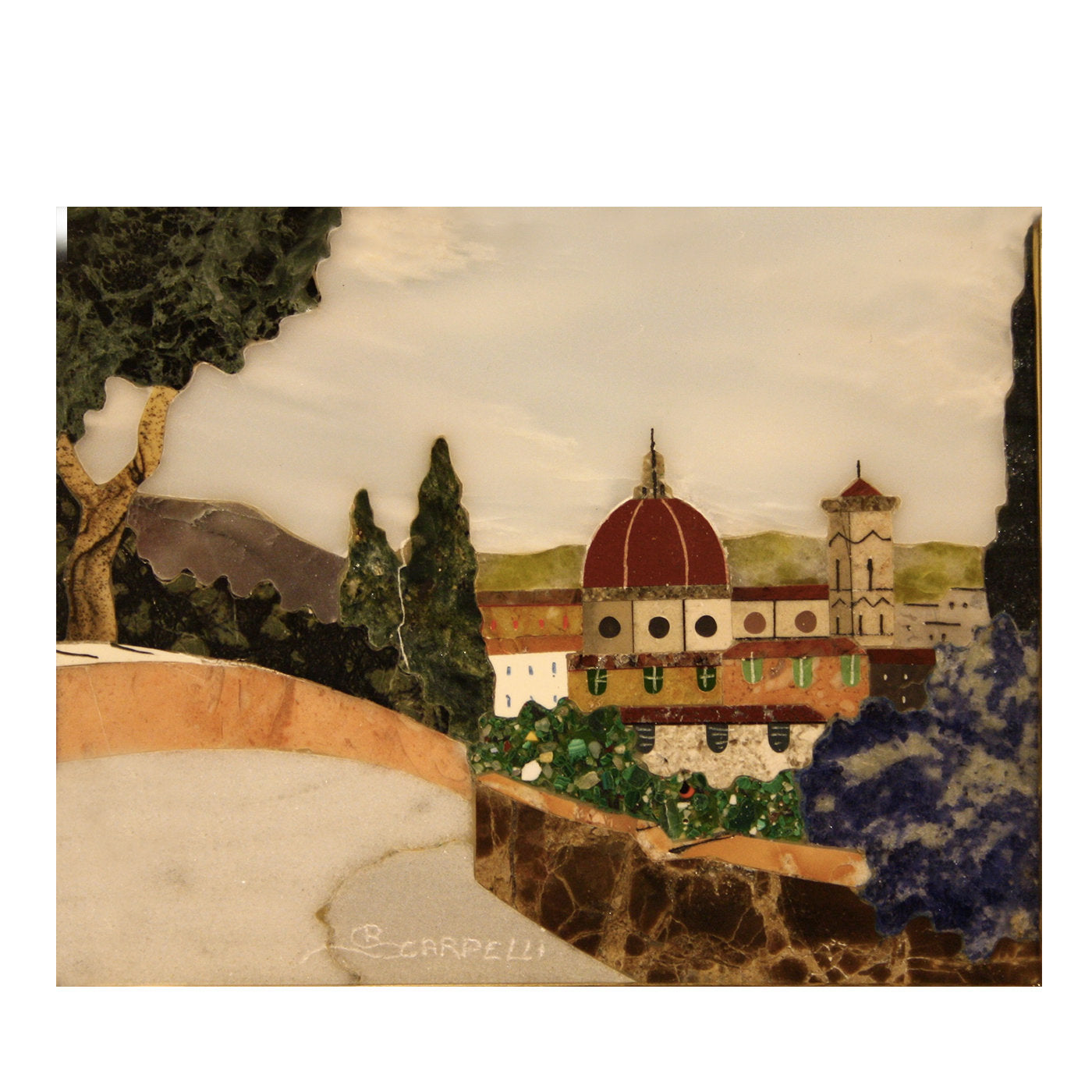 Florencia desde las colinas de la Toscana Cuadro en mosaico - Vista principal